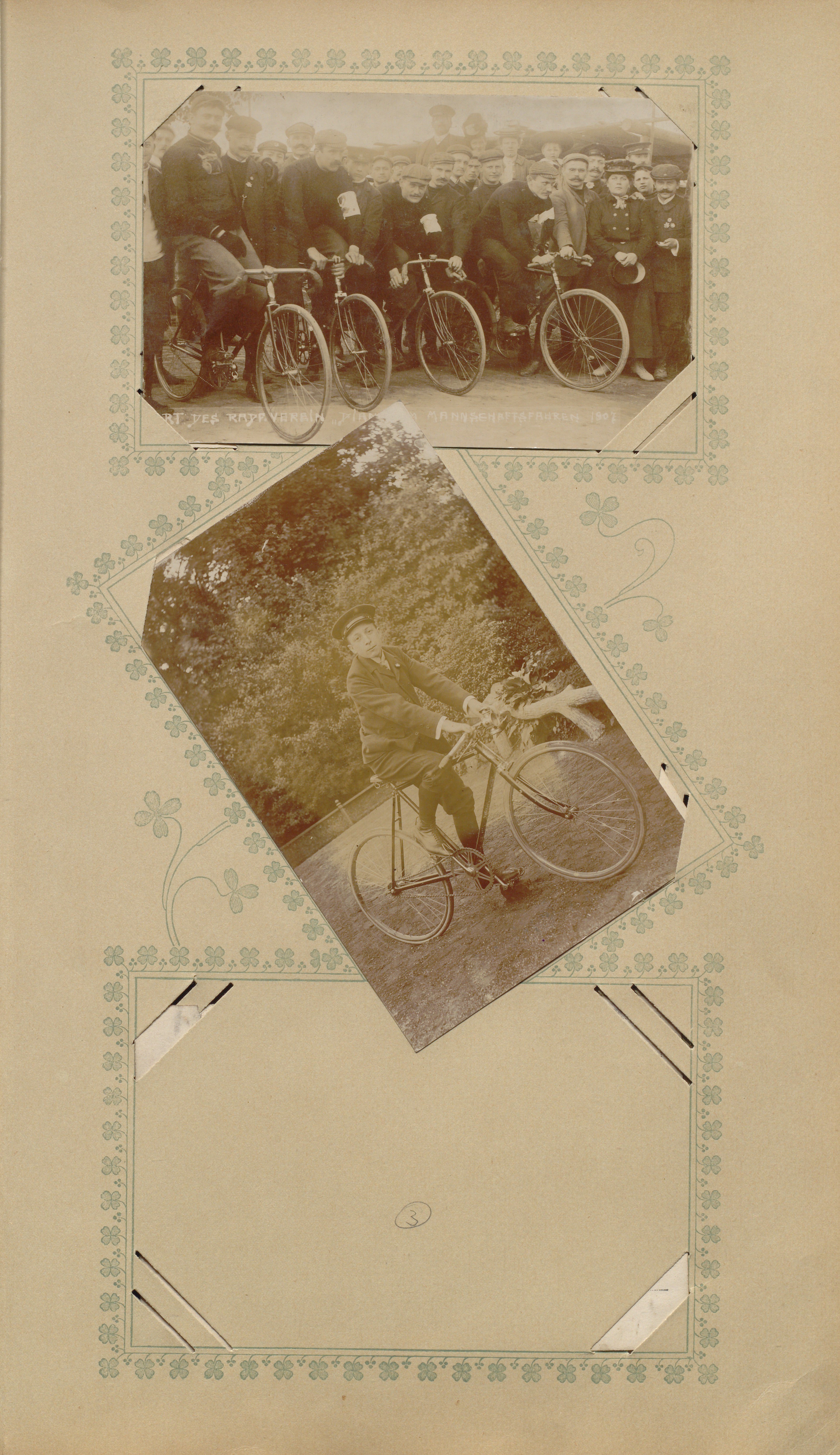 Postkartenalbum Radsport; Blatt 25 (Sportmuseum Berlin CC0)