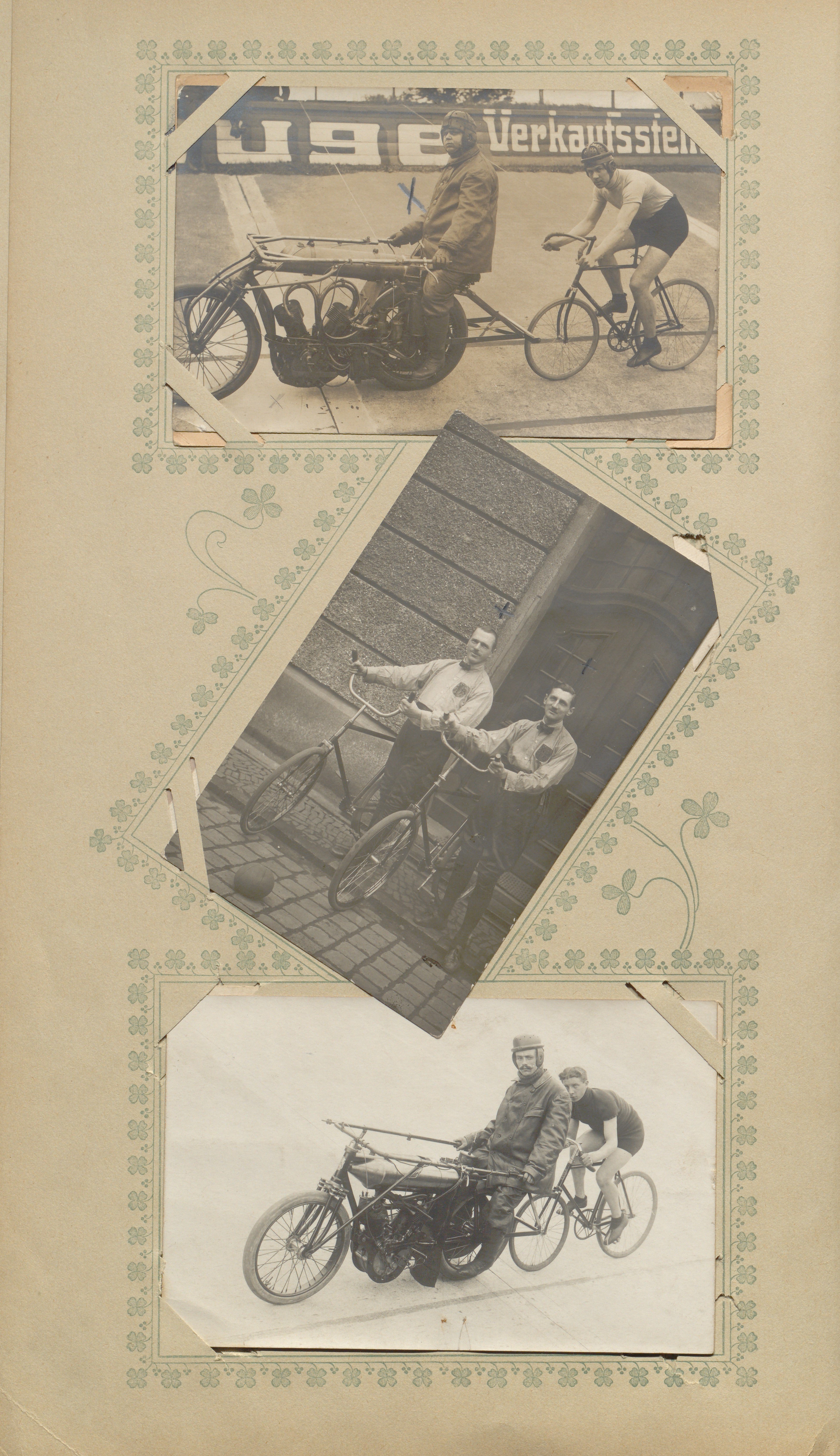 Postkartenalbum Radsport; Blatt 34 (Sportmuseum Berlin CC0)