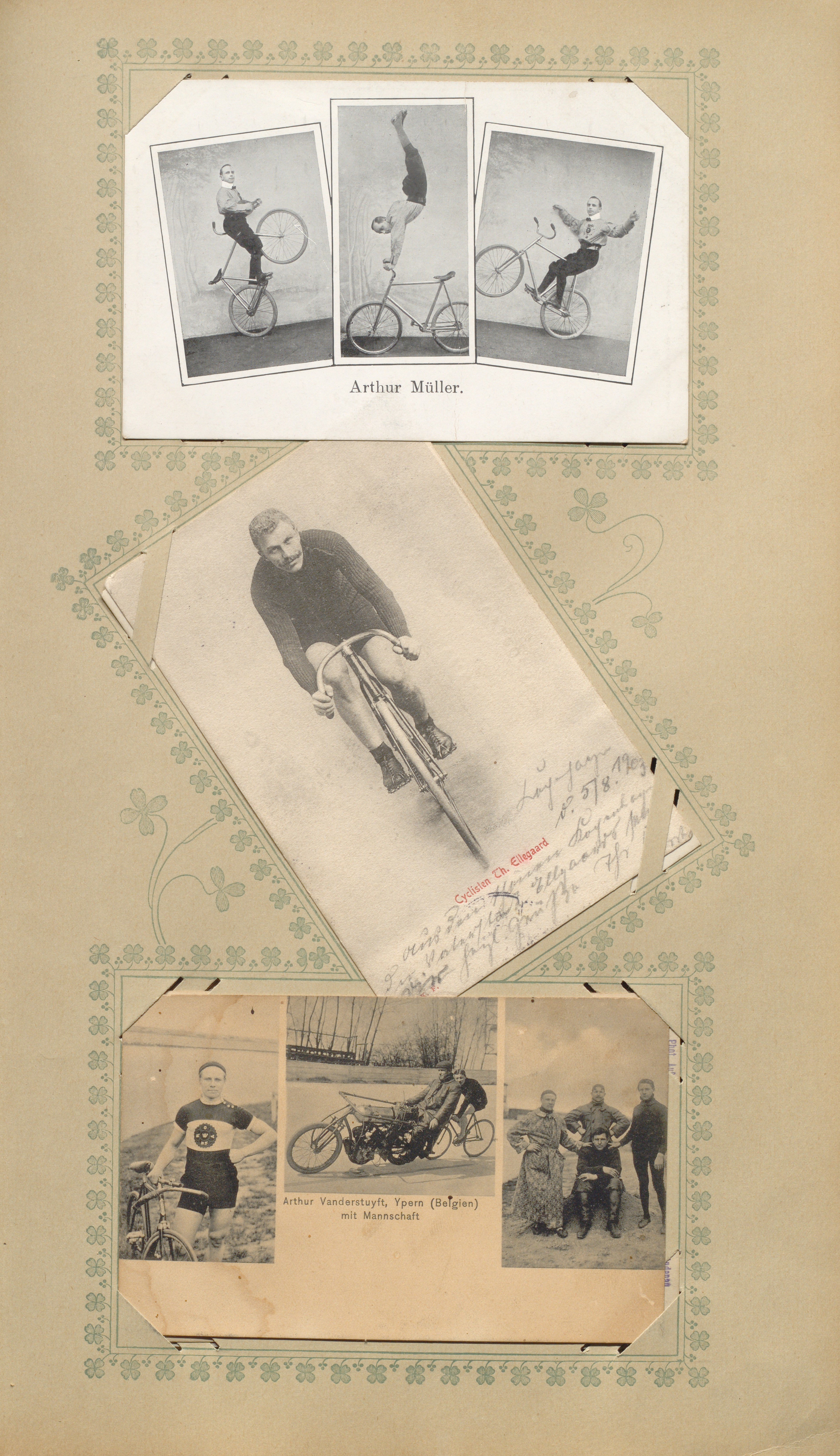 Postkartenalbum Radsport; Blatt 37 (Sportmuseum Berlin CC0)