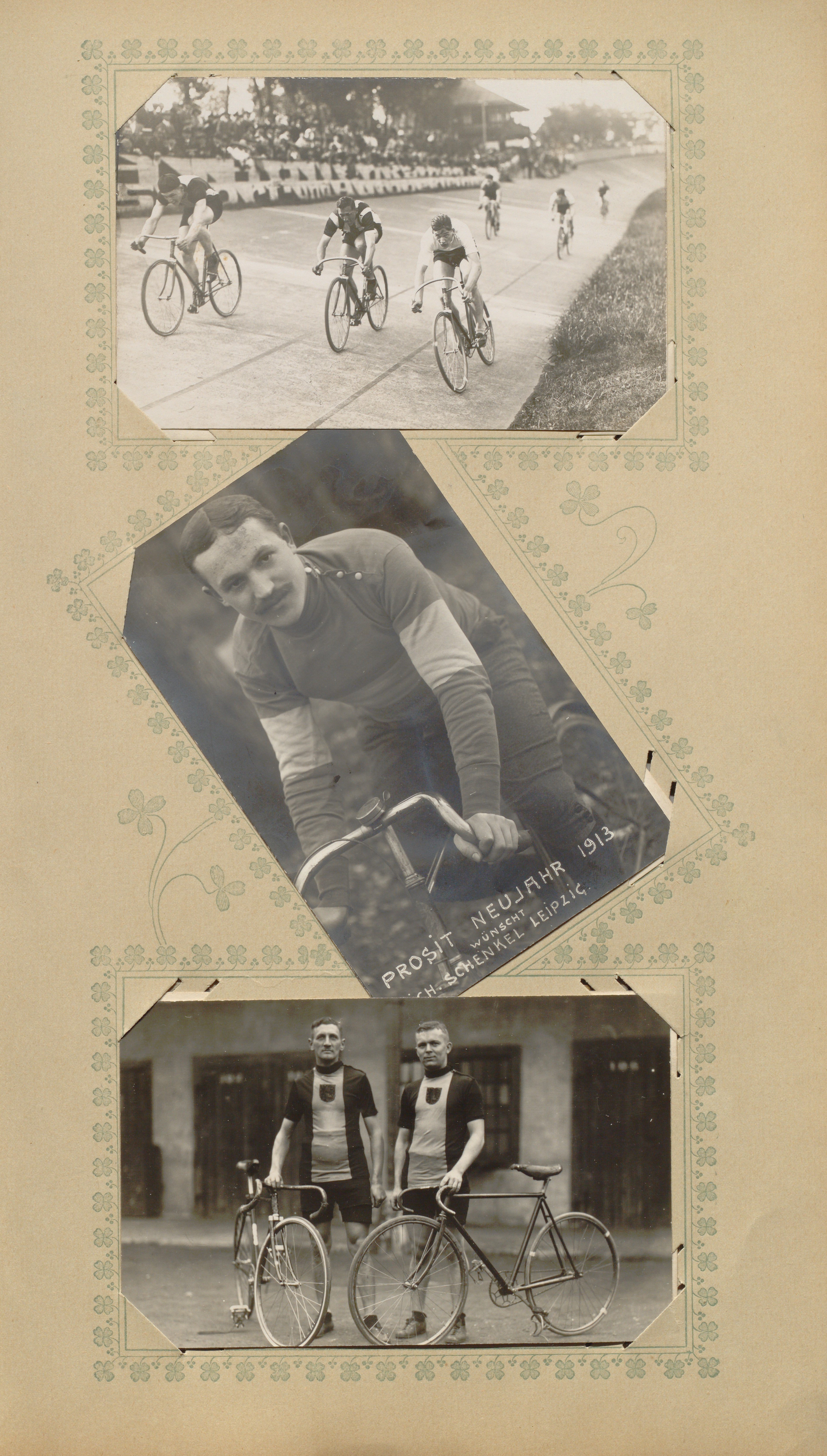 Postkartenalbum Radsport; Blatt 39 (Sportmuseum Berlin CC0)