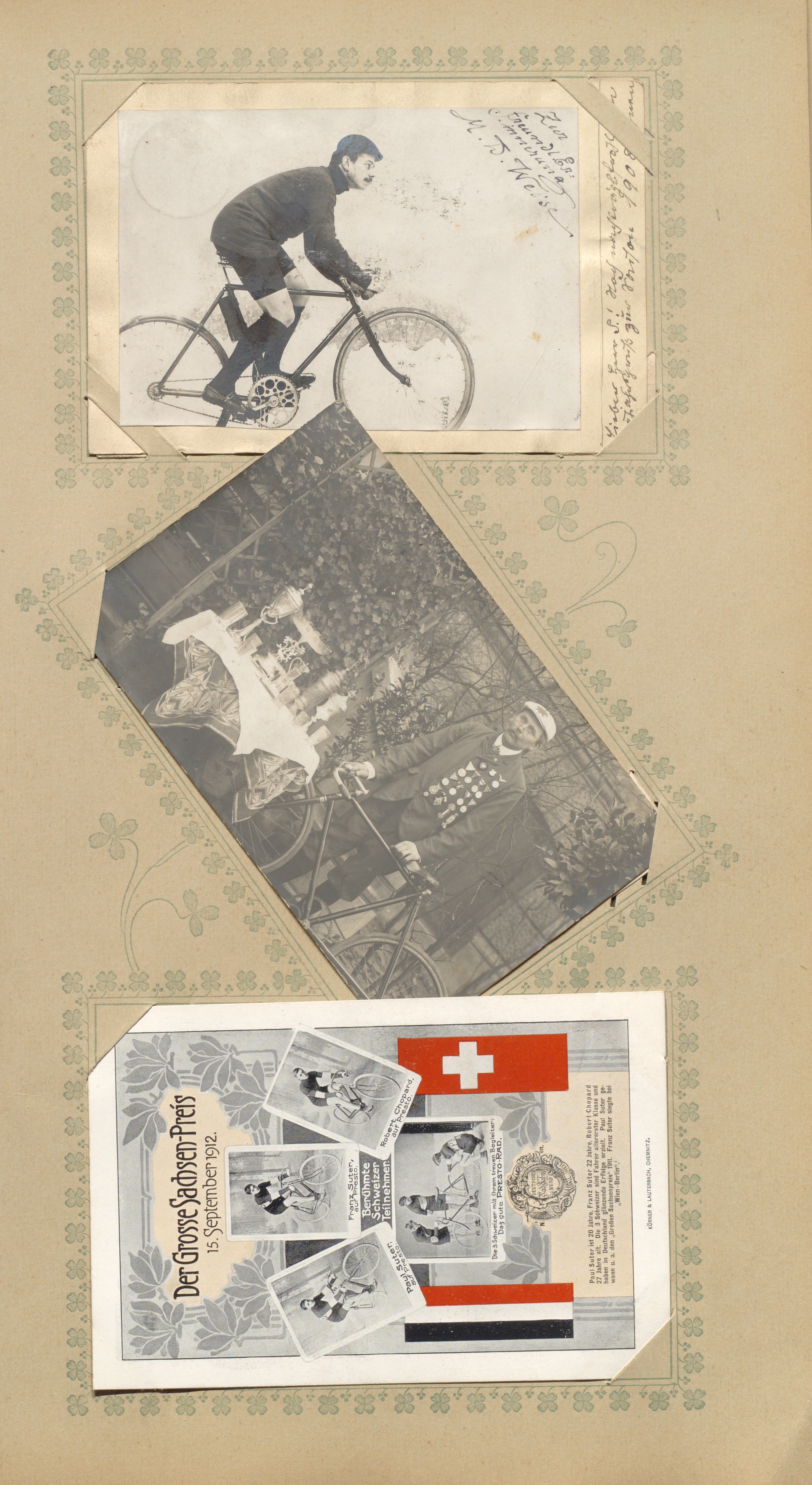 Postkartenalbum Radsport; Blatt 51 (Sportmuseum Berlin CC0)