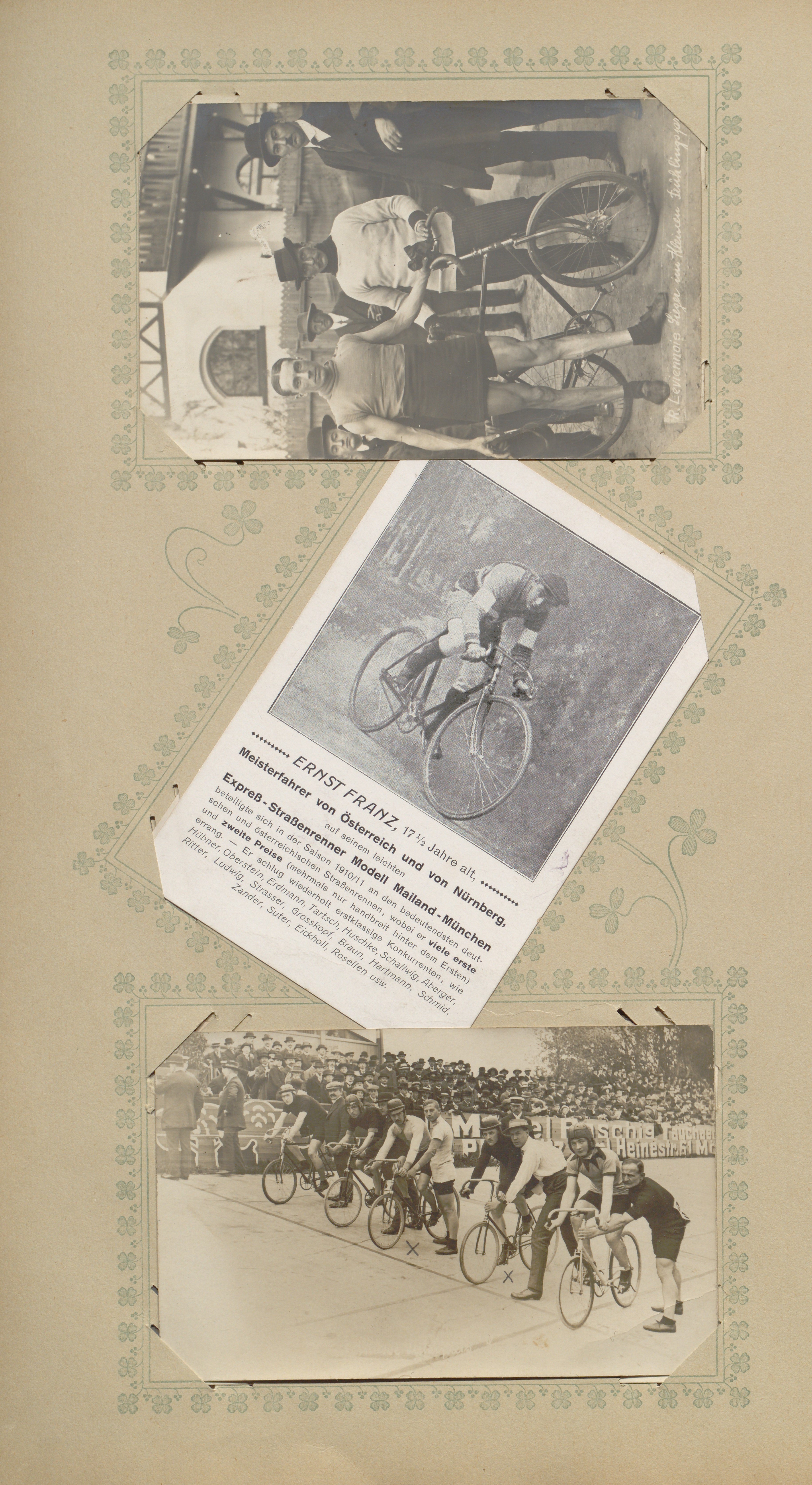 Postkartenalbum Radsport; Blatt 60 (Sportmuseum Berlin CC0)