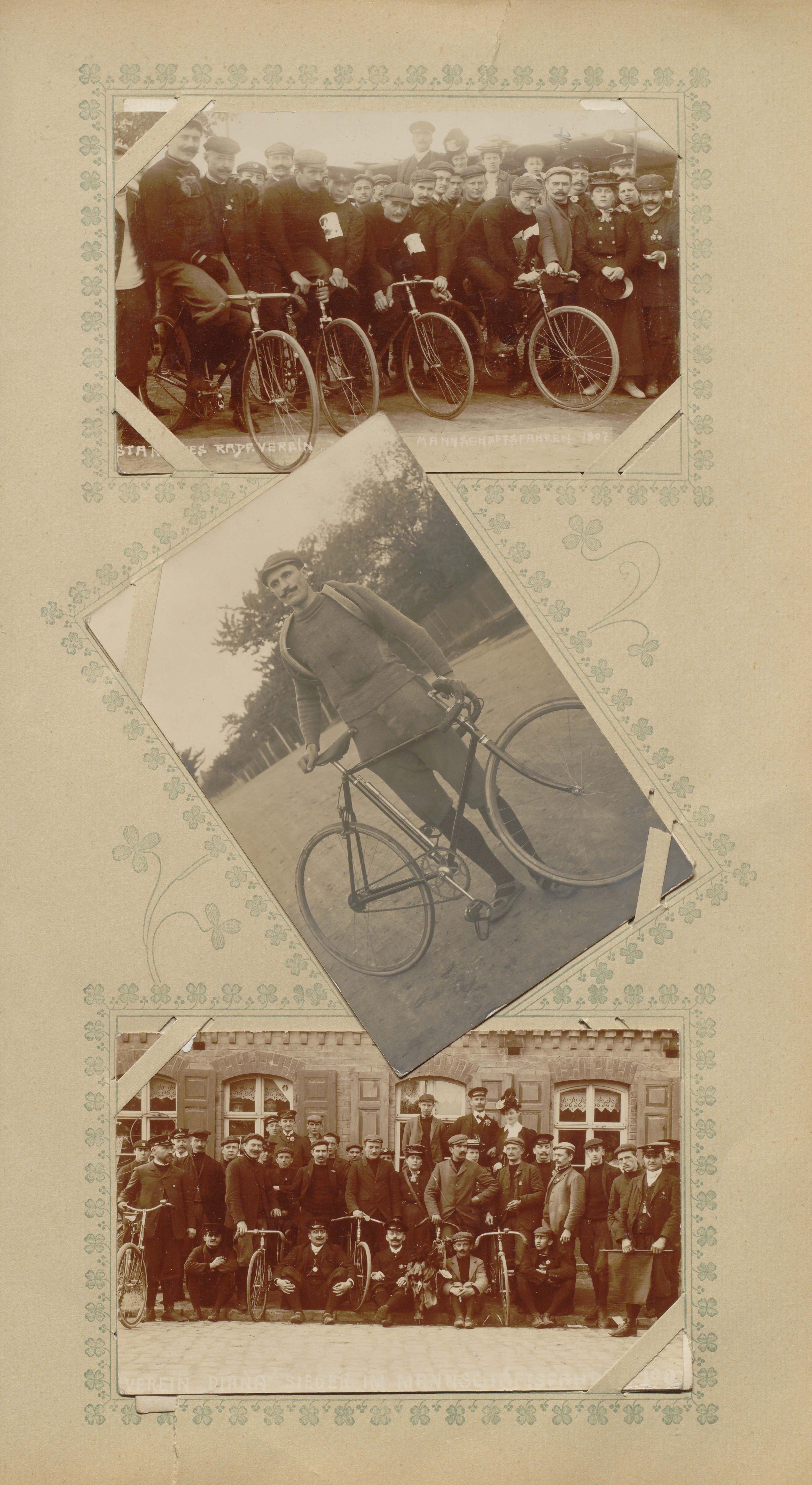 Postkartenalbum Radsport; Blatt 63 (Sportmuseum Berlin CC0)