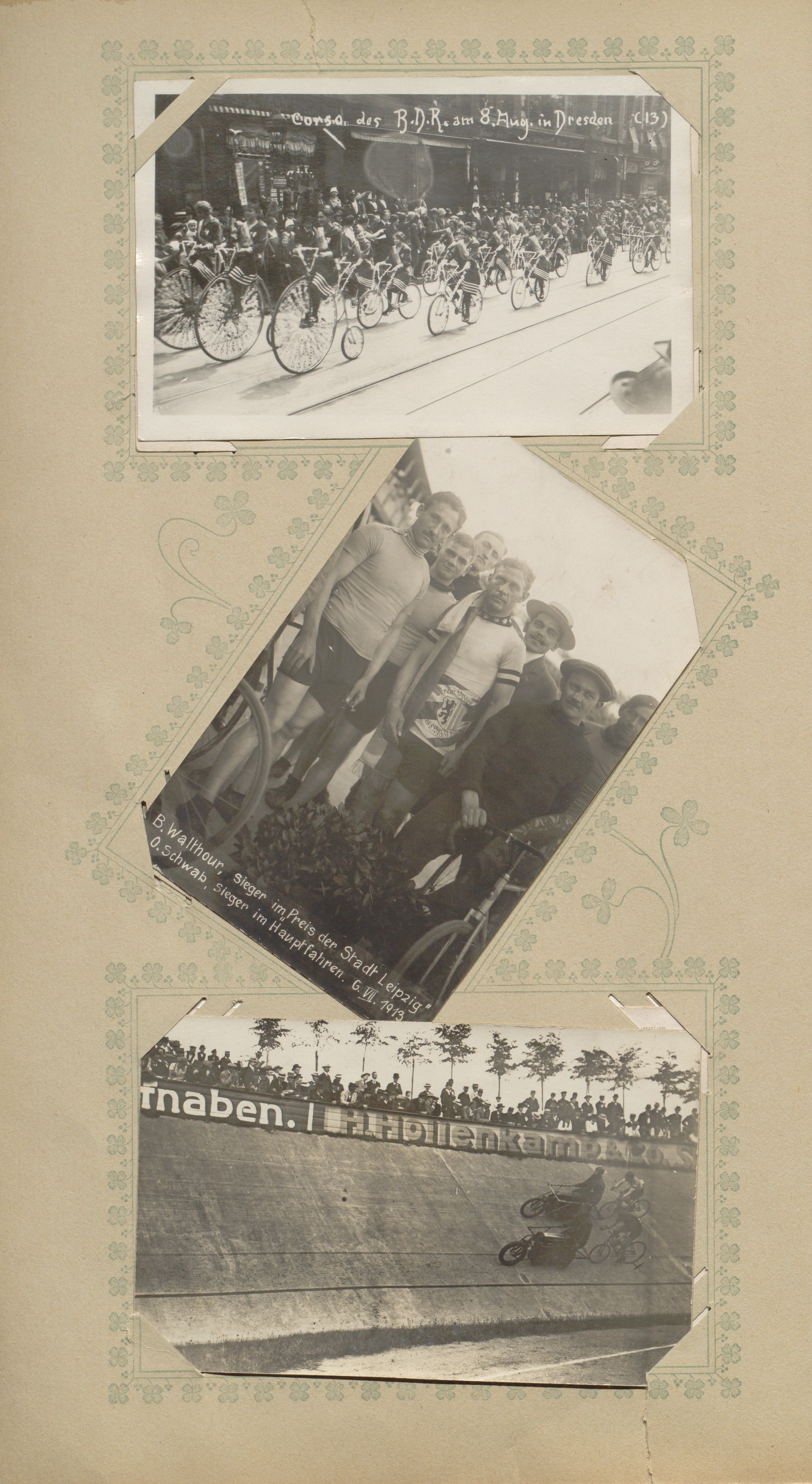 Postkartenalbum Radsport; Blatt 64 (Sportmuseum Berlin CC0)