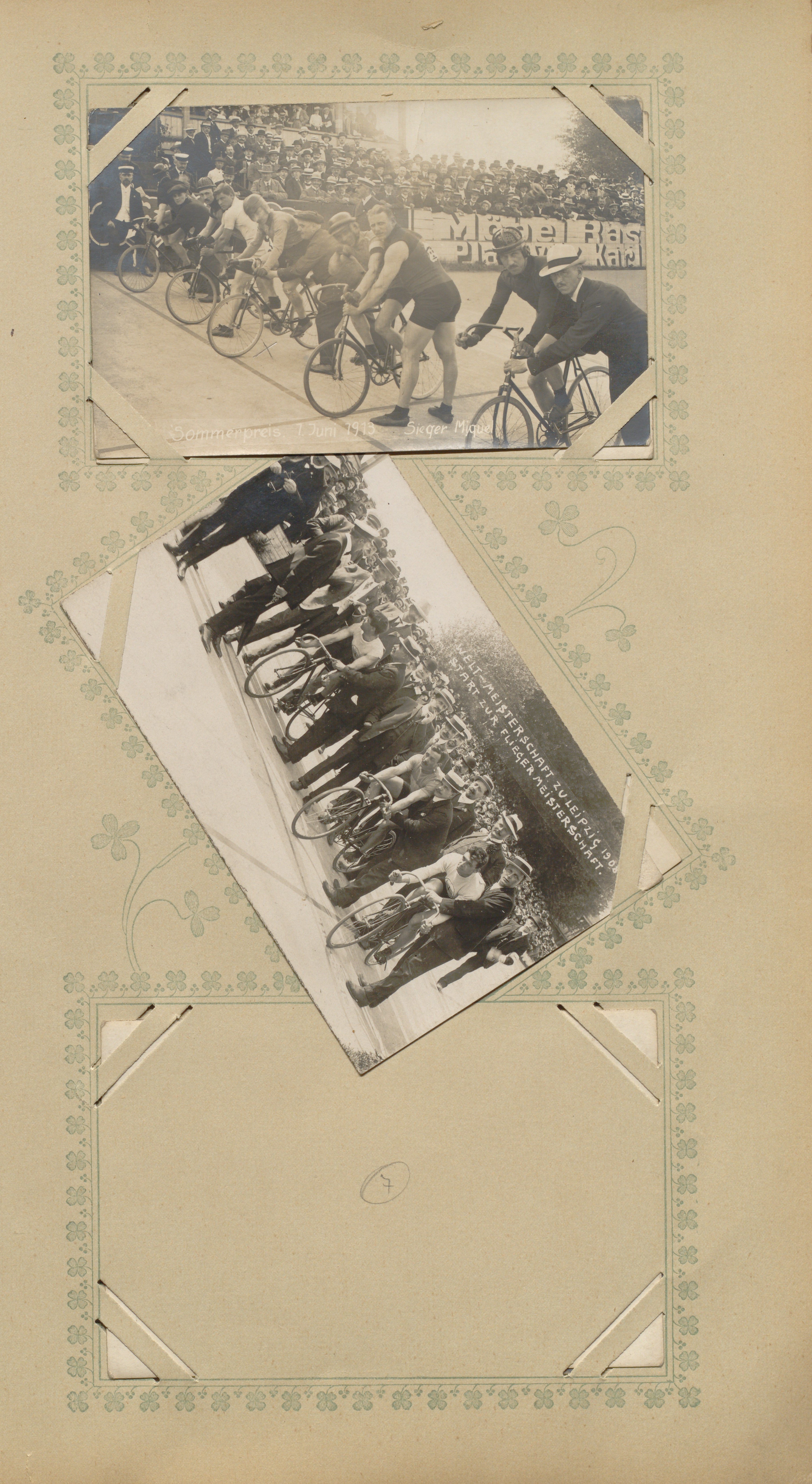Postkartenalbum Radsport; Blatt 67 (Sportmuseum Berlin CC0)