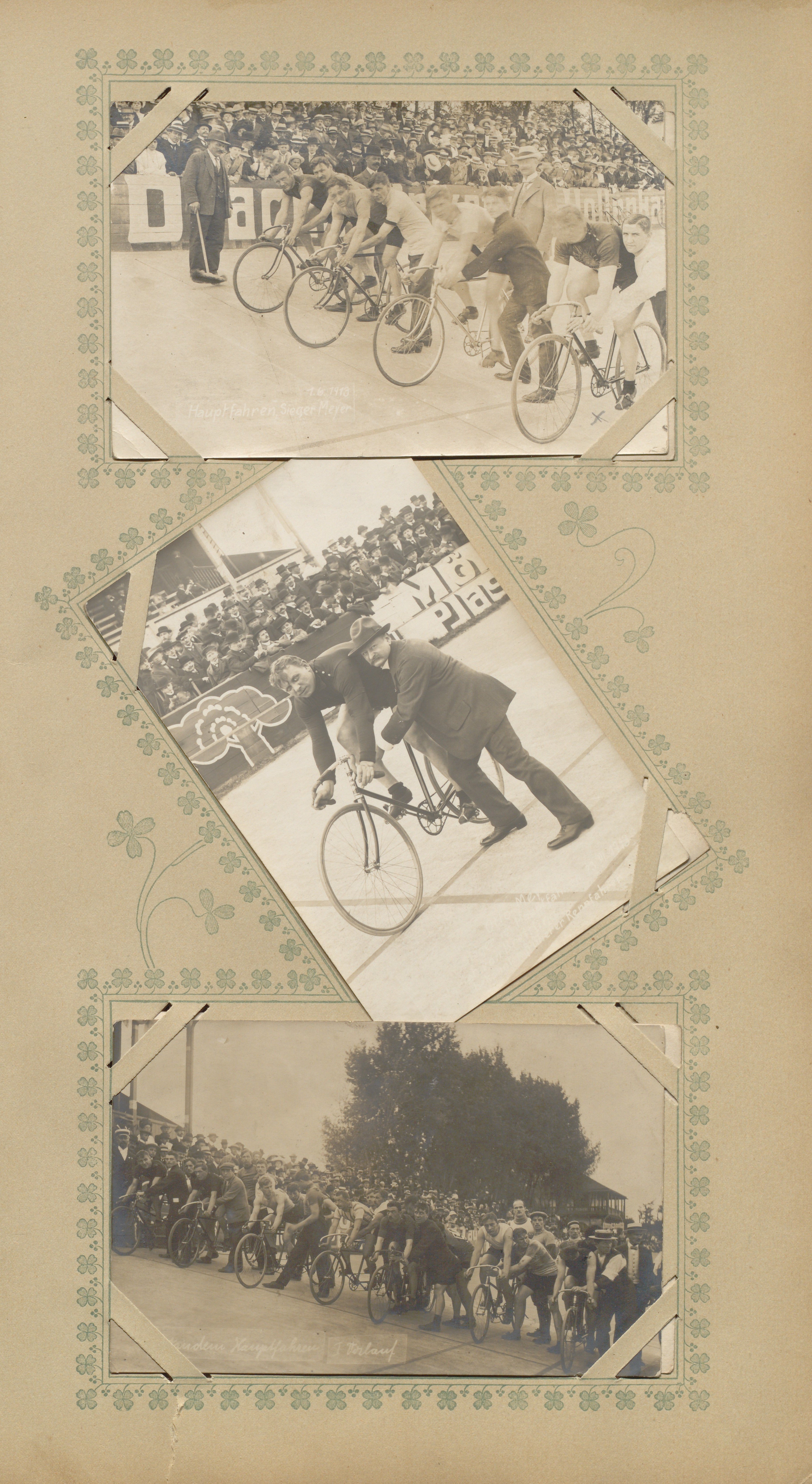 Postkartenalbum Radsport; Blatt 69 (Sportmuseum Berlin CC0)