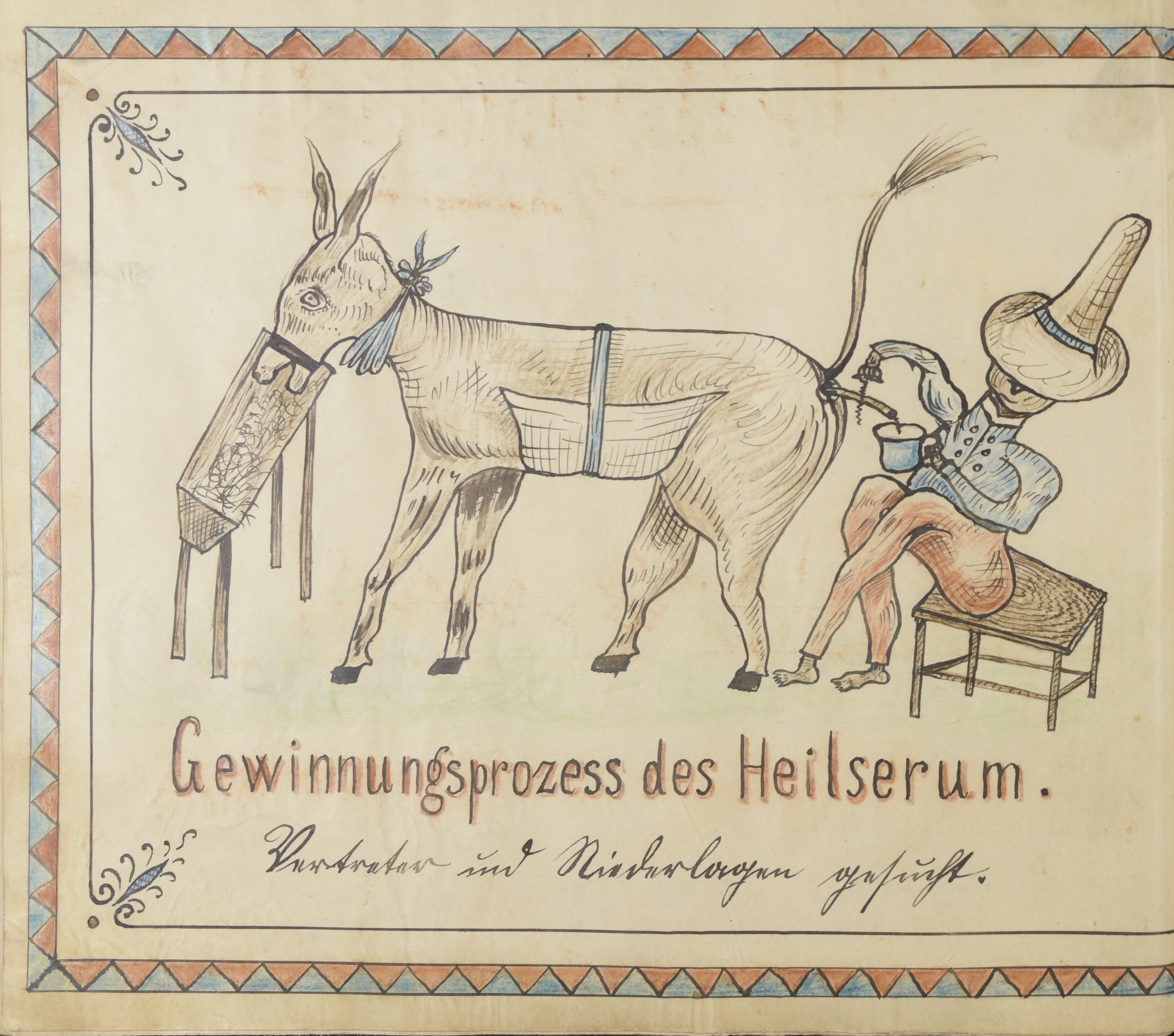 Gewinnungsprozess des Heilserum, S. 57 (Sportmuseum Berlin CC0)