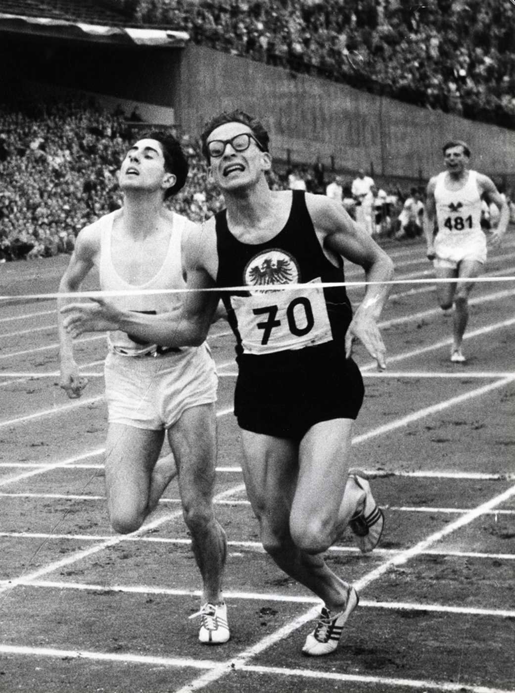 Deutsche Leichtathletik-Meisterschaften 1954 in Hamburg (Sportmuseum Berlin CC0)
