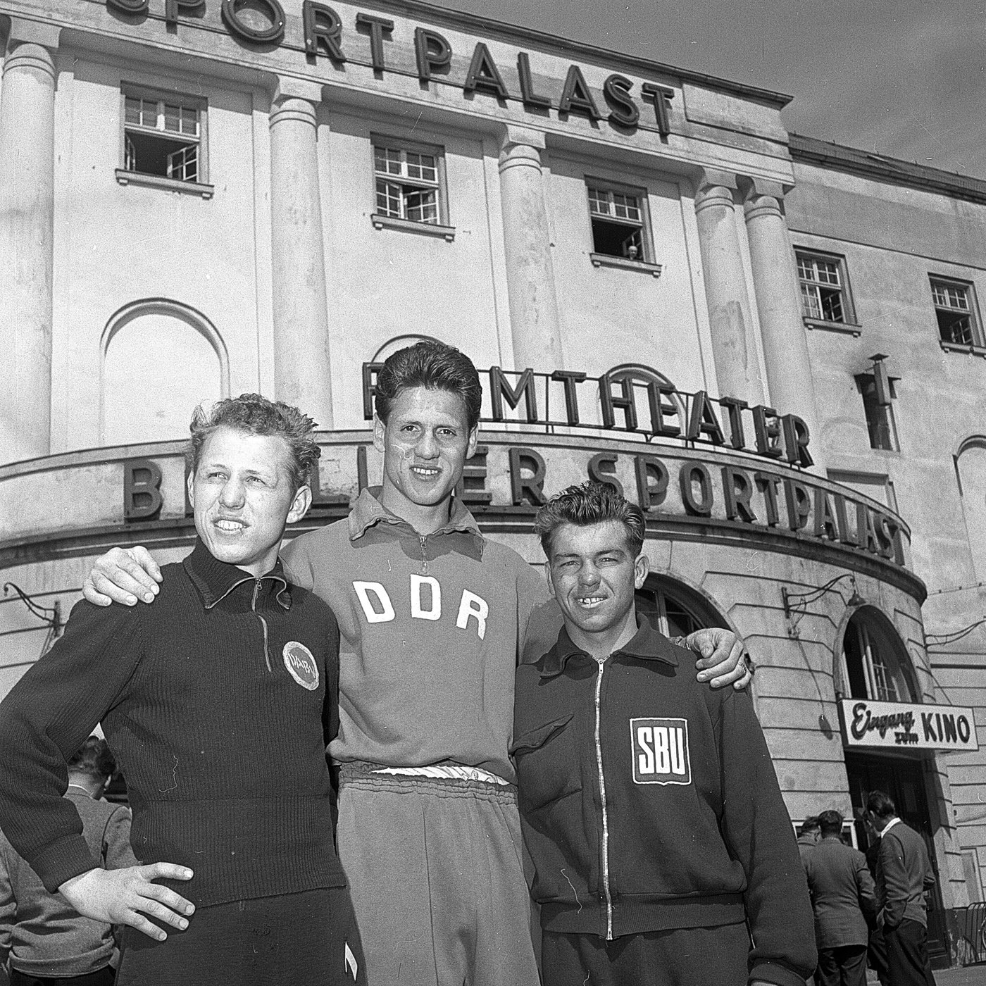 Box-Europameisterschaften der Amateure im Sportpalast 1955 (Sportmuseum Berlin CC0)