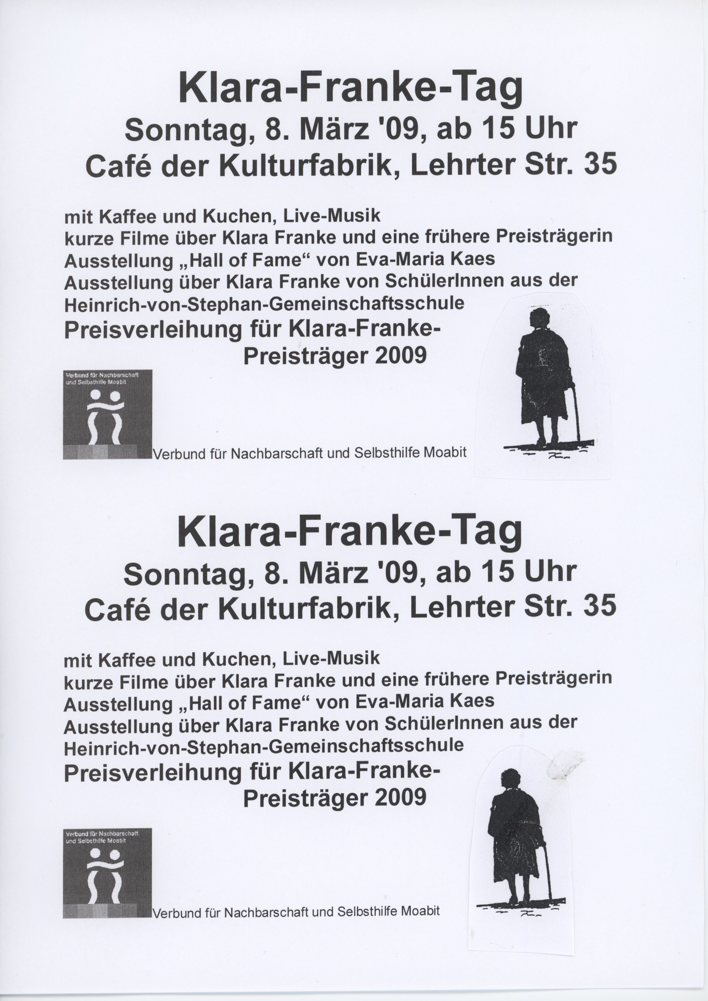 Fotokopie-Vorlage zum Klara-Franke-Tag 2009 (B-Laden CC BY-NC-SA)