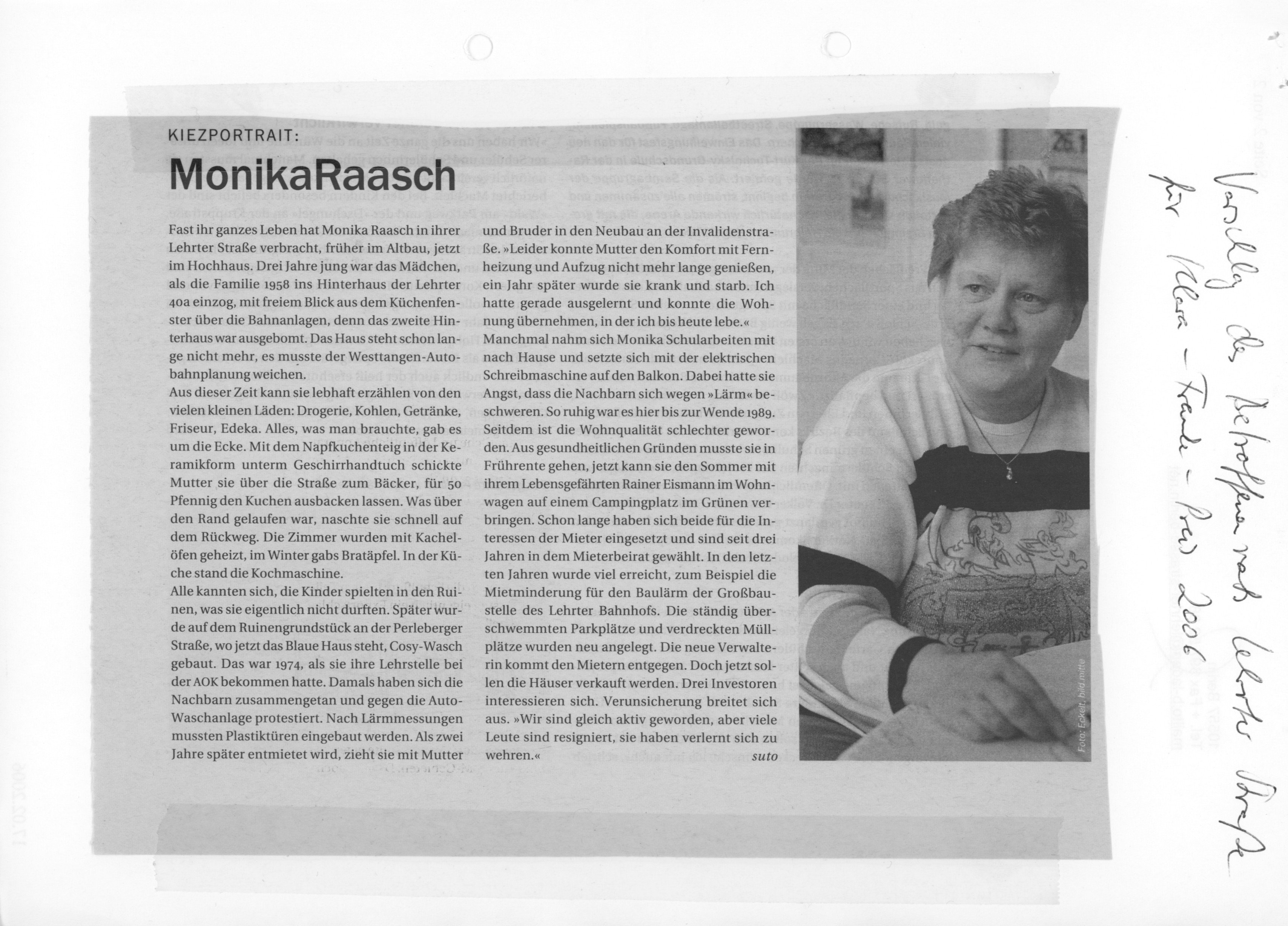 Artikel über Monika Raasch (B-Laden CC BY-NC-SA)