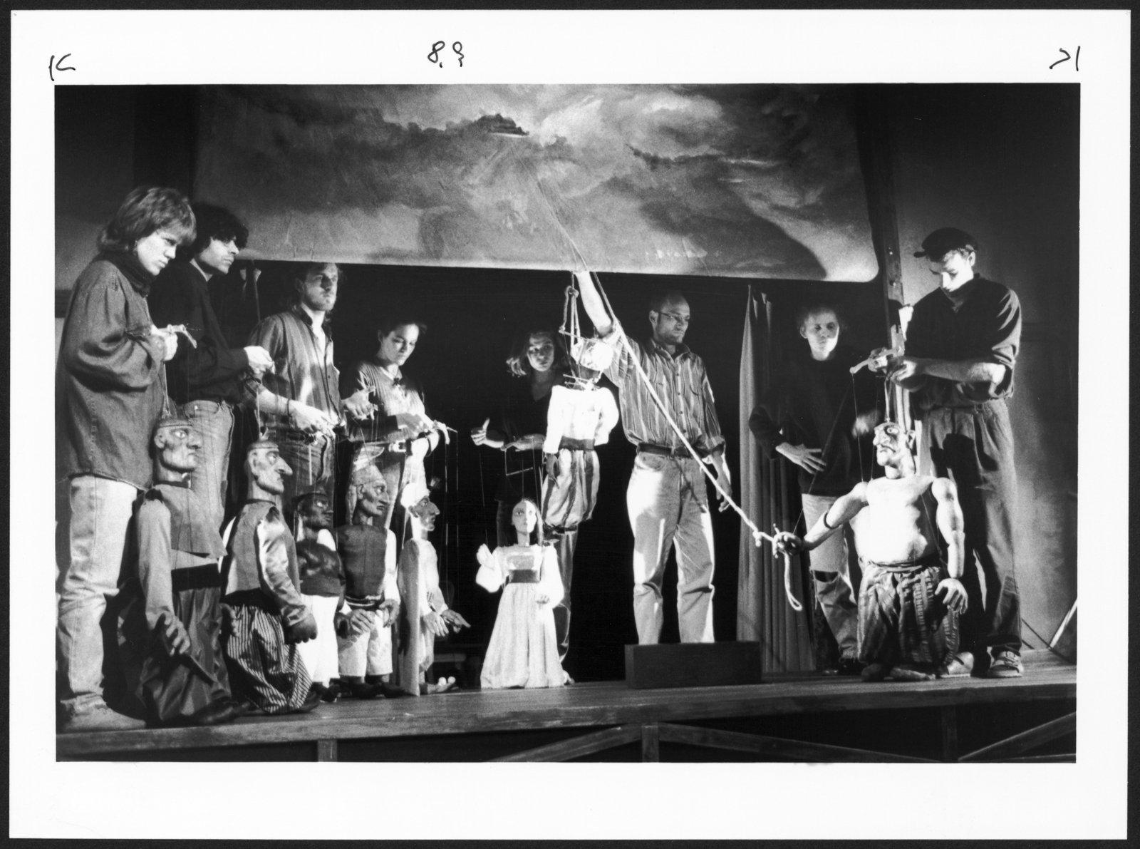 Bild aus der Inszenierung "Meister Pedros Puppenspiel" an der Hochschule für Schauspielkunst (Hochschule für Schauspielkunst Ernst Busch Berlin RR-F)