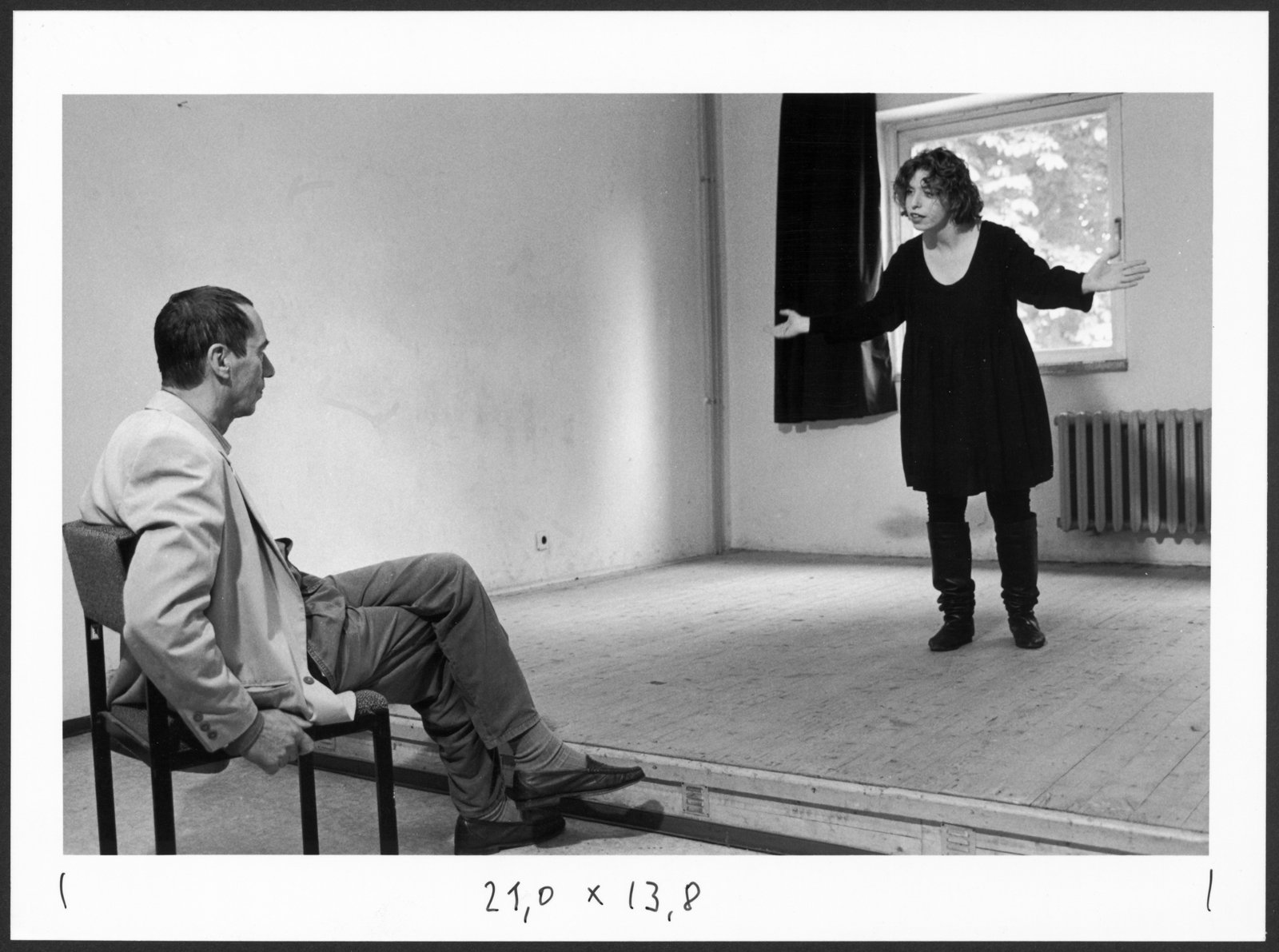 Bild aus dem Sprechunterricht an der Hochschule für Schauspielkunst Ernst Busch (Hochschule für Schauspielkunst Ernst Busch Berlin RR-F)