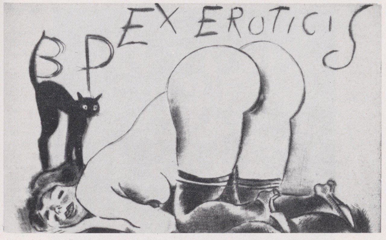 Abbildung eines erotischen Exlibris (Magnus-Hirschfeld-Gesellschaft Public Domain Mark)