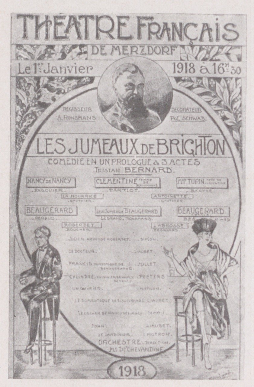 Fotografie eines Programms eines französischen Gefangentheaters (Magnus-Hirschfeld-Gesellschaft Public Domain Mark)