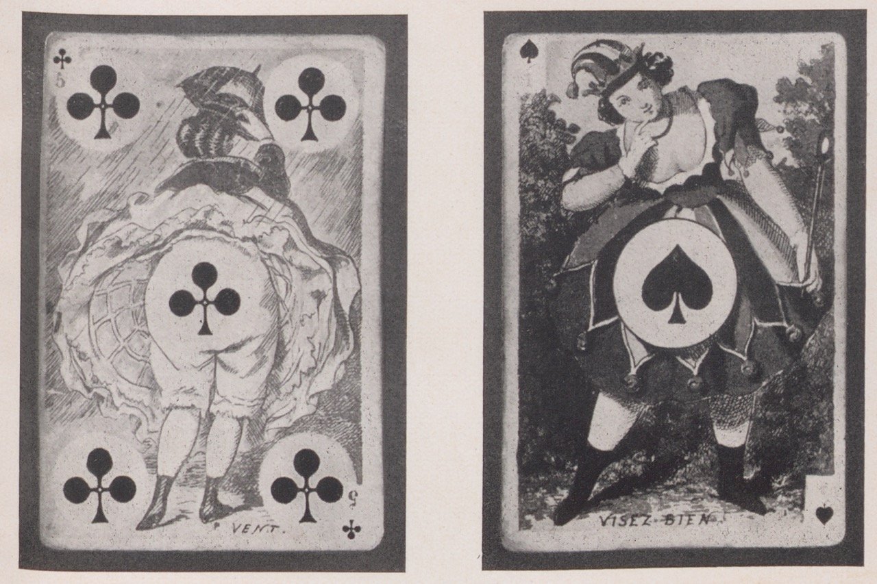 Abbildung von Spielkarten mit sexuellen Anspielungen (Magnus-Hirschfeld-Gesellschaft Public Domain Mark)