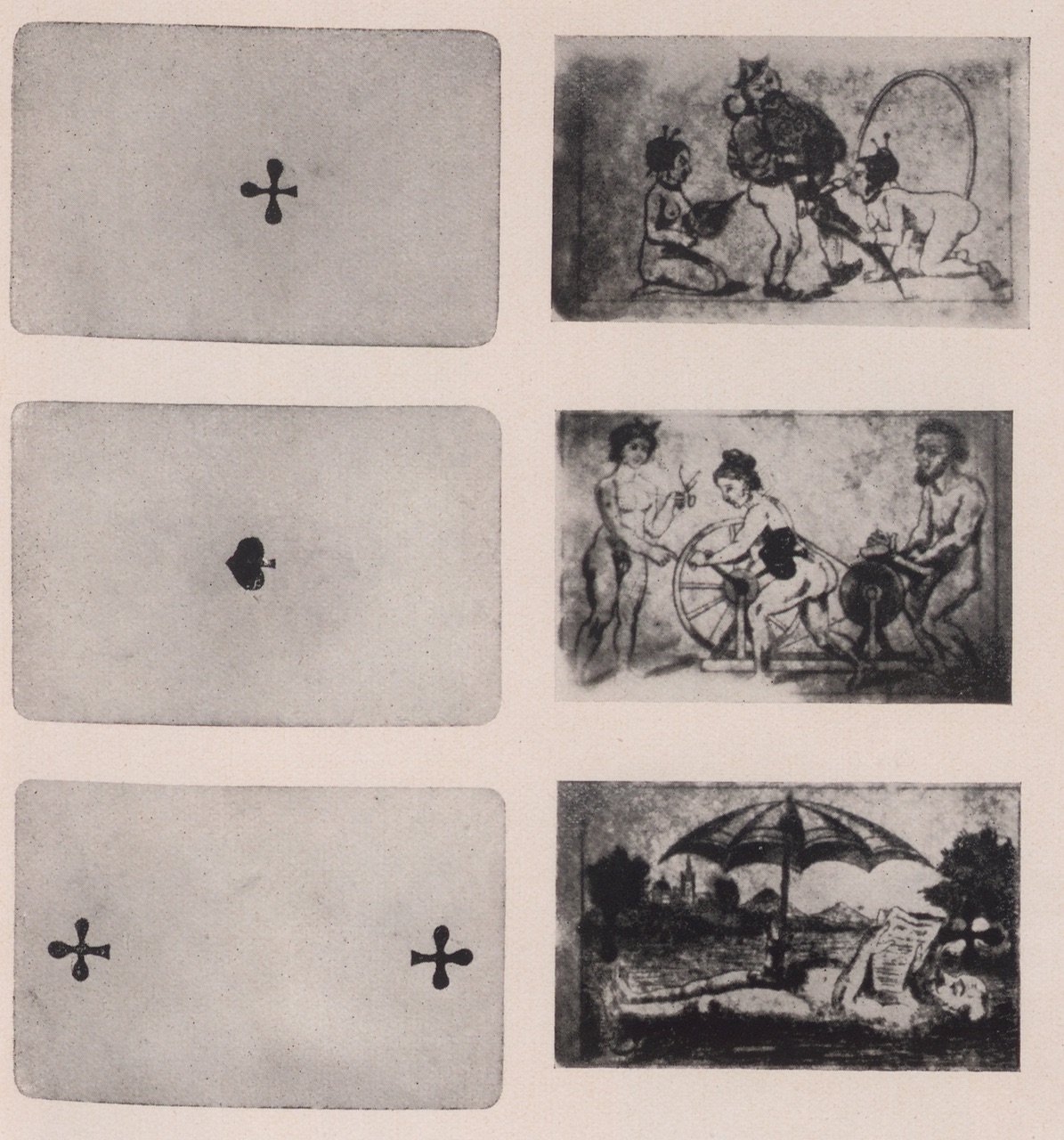 Abbildung von Spielkarten mit sexuellen Bildern (Teil 1) (Magnus-Hirschfeld-Gesellschaft Public Domain Mark)