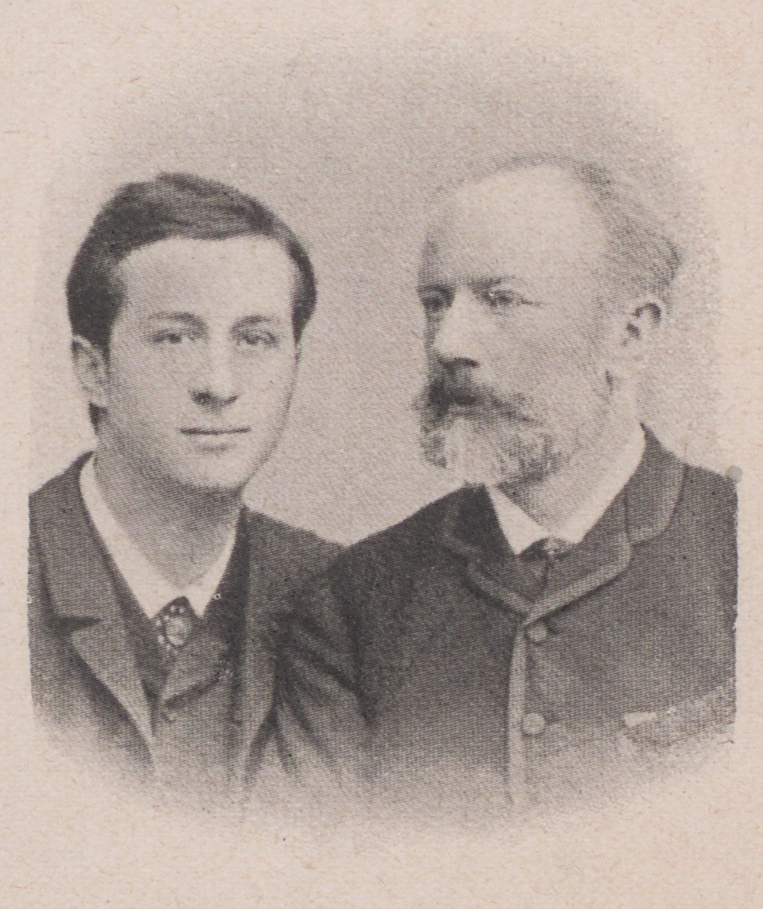 Doppelporträt mit Alexander Iljitsch Siloti und Pjotr Iljitsch Tschaikowski (Magnus-Hirschfeld-Gesellschaft Public Domain Mark)