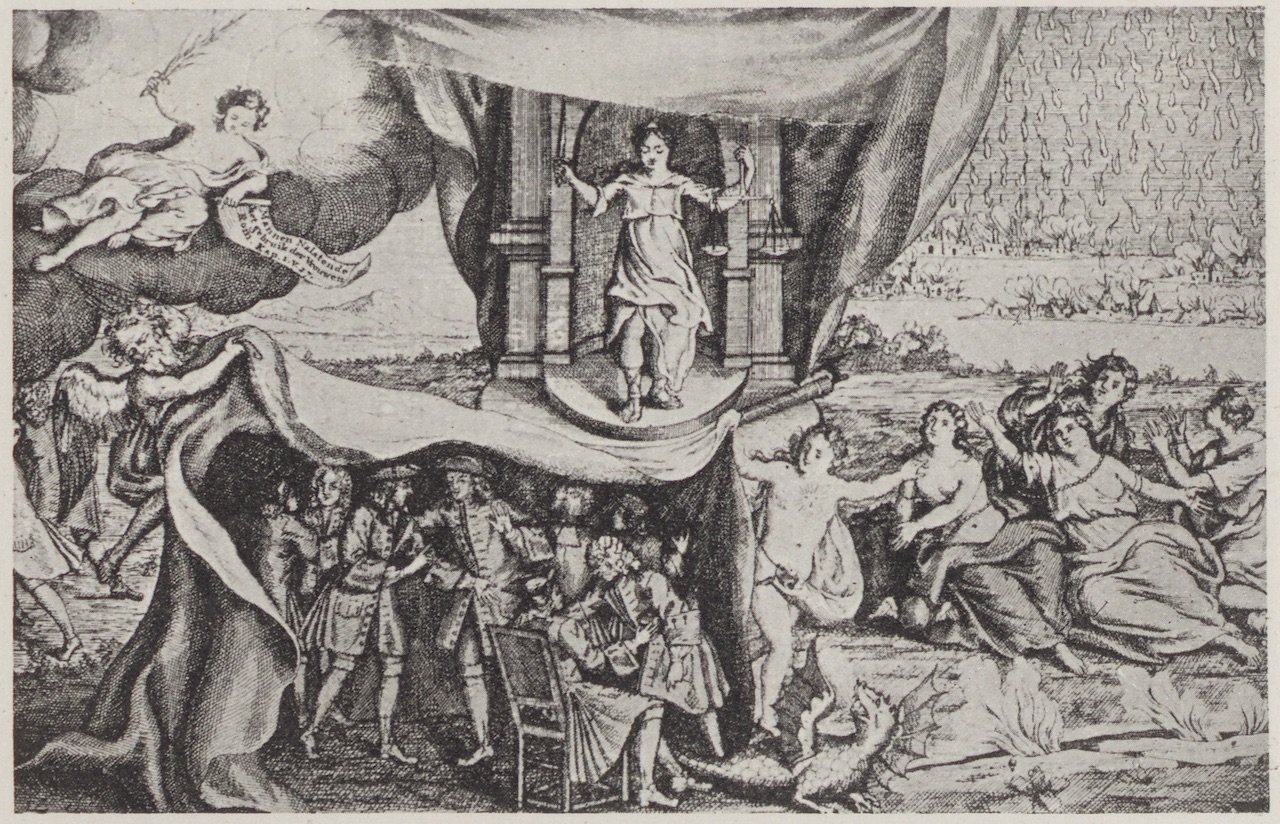 Abbildung eines Kupferstichs aus dem 18. Jahrhundert (Magnus-Hirschfeld-Gesellschaft Public Domain Mark)