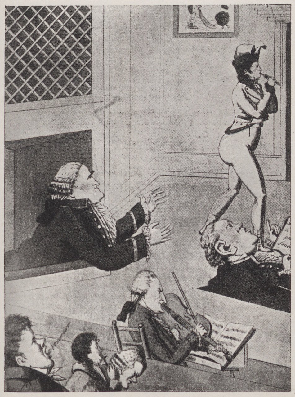 Abbildung einer Karikatur Cambacérés (Magnus-Hirschfeld-Gesellschaft Public Domain Mark)