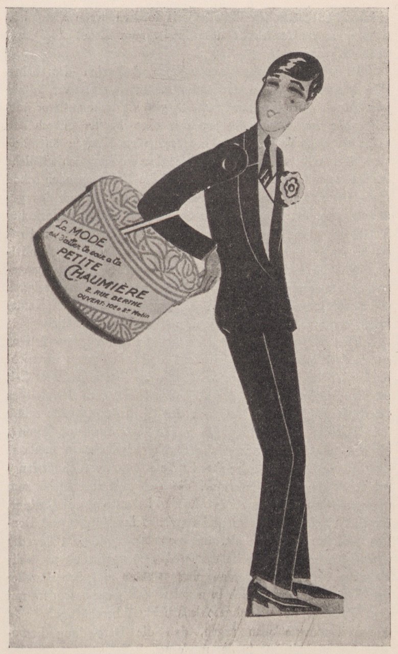 Abbildung einer Reklamefigur eines „Homosexuellen-Lokals“ (Magnus-Hirschfeld-Gesellschaft Public Domain Mark)