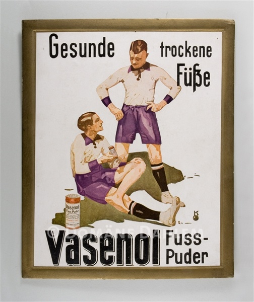 Reklameschild &quot;Vasenol&quot; (Stiftung Domäne Dahlem - Landgut und Museum CC BY-NC-SA)