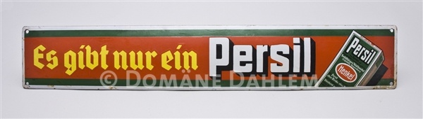 Reklameschild &quot;Es gibt nur ein Persil&quot; (Stiftung Domäne Dahlem - Landgut und Museum CC BY-NC-SA)