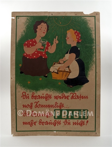 Reklameschild &quot;Persil&quot; (Stiftung Domäne Dahlem - Landgut und Museum CC BY-NC-SA)