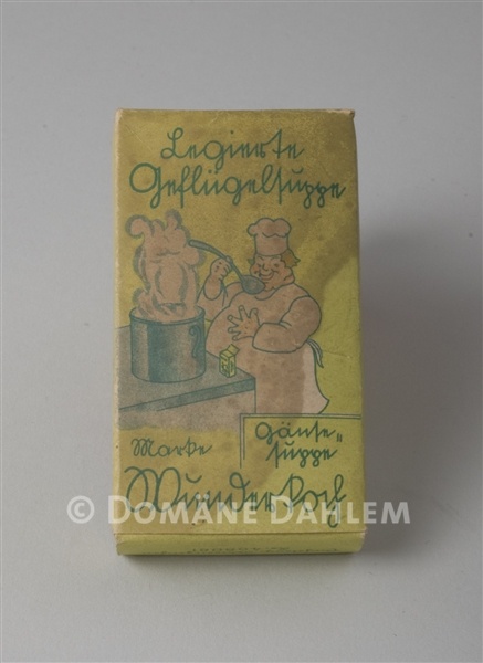Miniatur-Schachtel &quot;Geflügelsuppe&quot; (Stiftung Domäne Dahlem - Landgut und Museum CC BY-NC-SA)