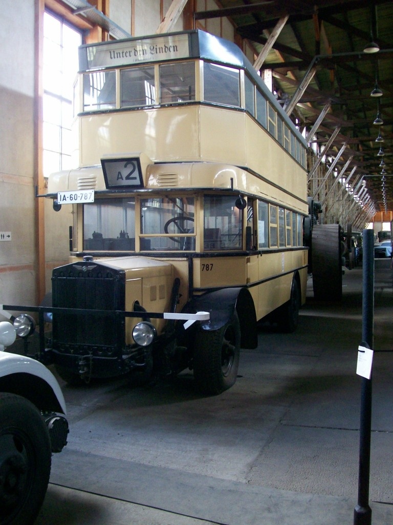 Doppeldeckomnibus Nr. 787 Typ NAG D2 May (Stiftung Deutsches Technikmuseum Berlin CC0)
