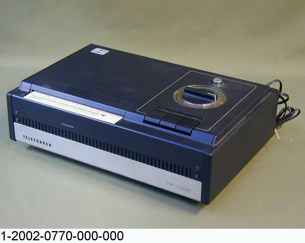 Bildplattenspieler Telefunken TP 1005 (Version 1975); TED-System (Stiftung Deutsches Technikmuseum Berlin CC0)