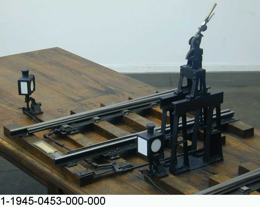 Weichenantrieb mit Gestängeleitung, Funktionsmodell 1:5 (Stiftung Deutsches Technikmuseum Berlin CC0)