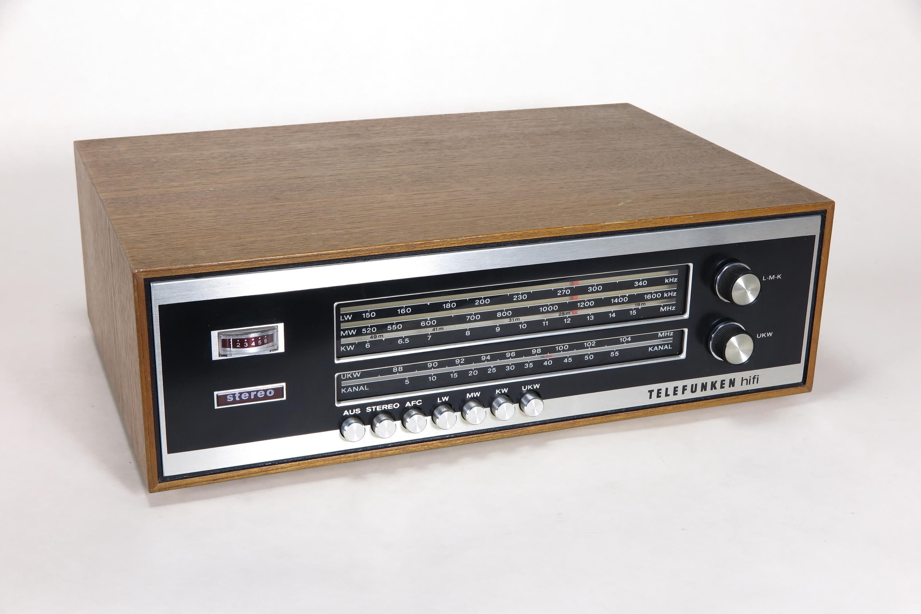 Radio-Tuner Telefunken HiFi-Stereo Tuner T201 (Deutsches Technikmuseum CC BY)