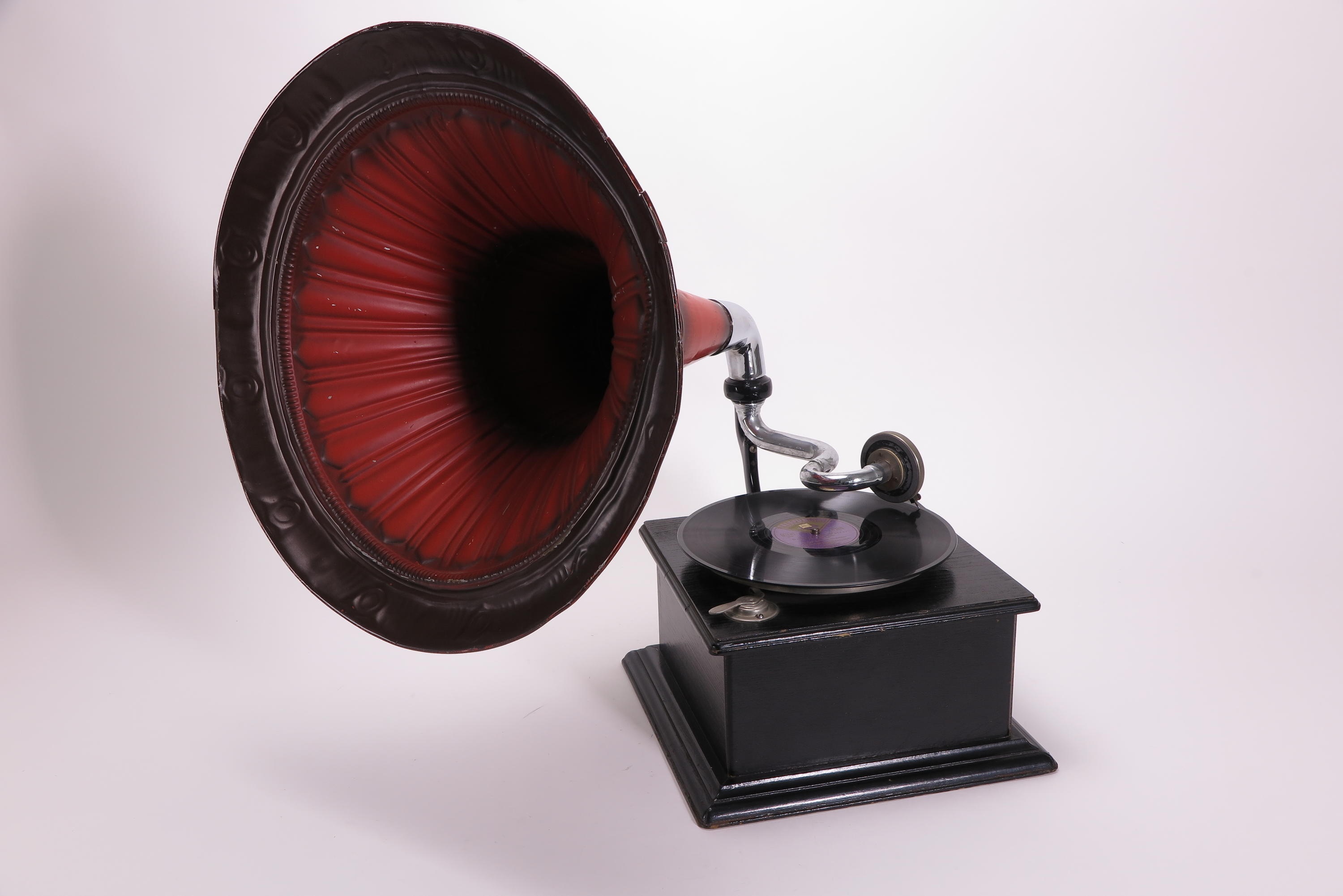 Trichtergrammophon (Deutsches Technikmuseum CC BY)