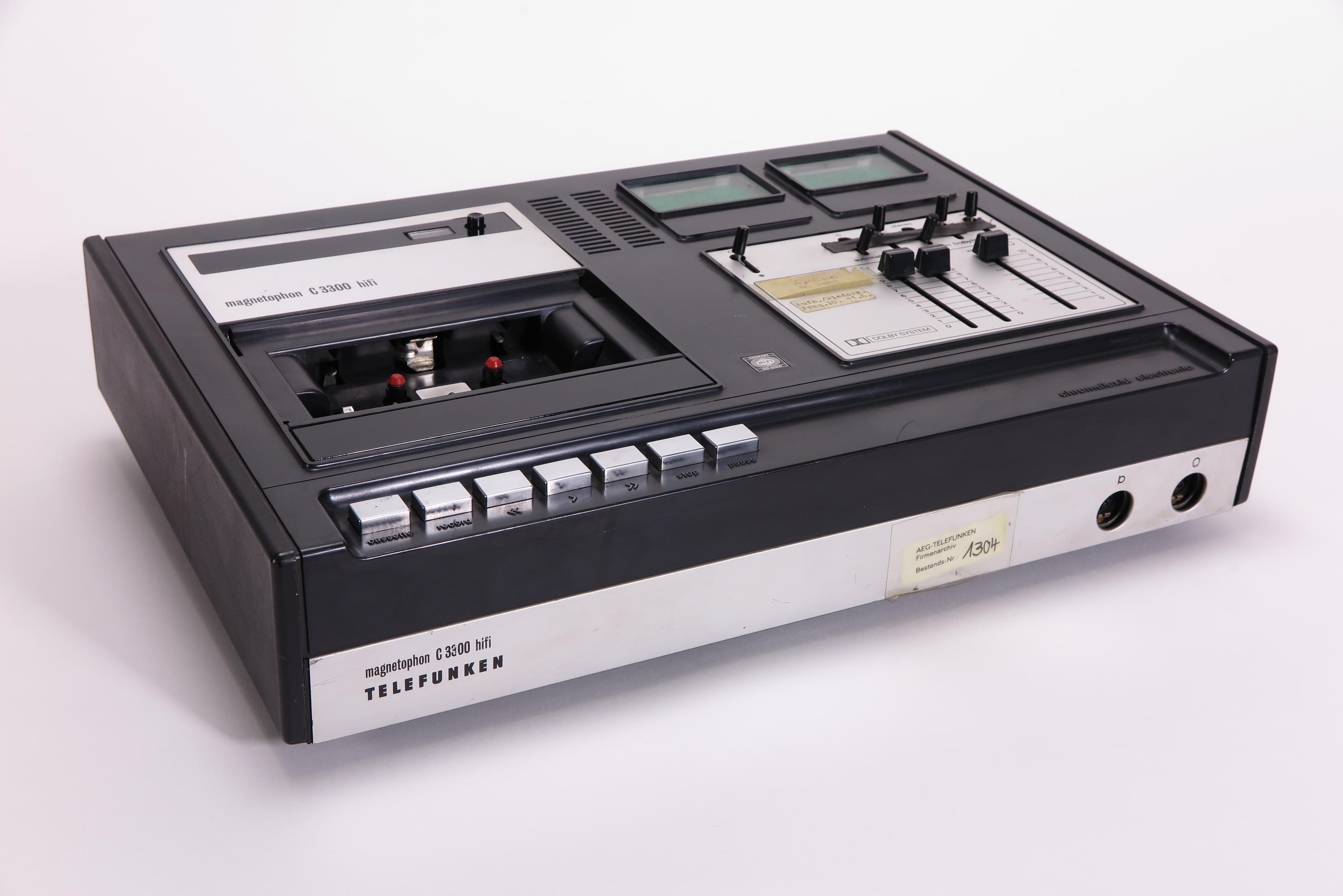 Kassettenrekorder Telefunken Magnetophon C3300 HiFi (Deutsches Technikmuseum CC BY)