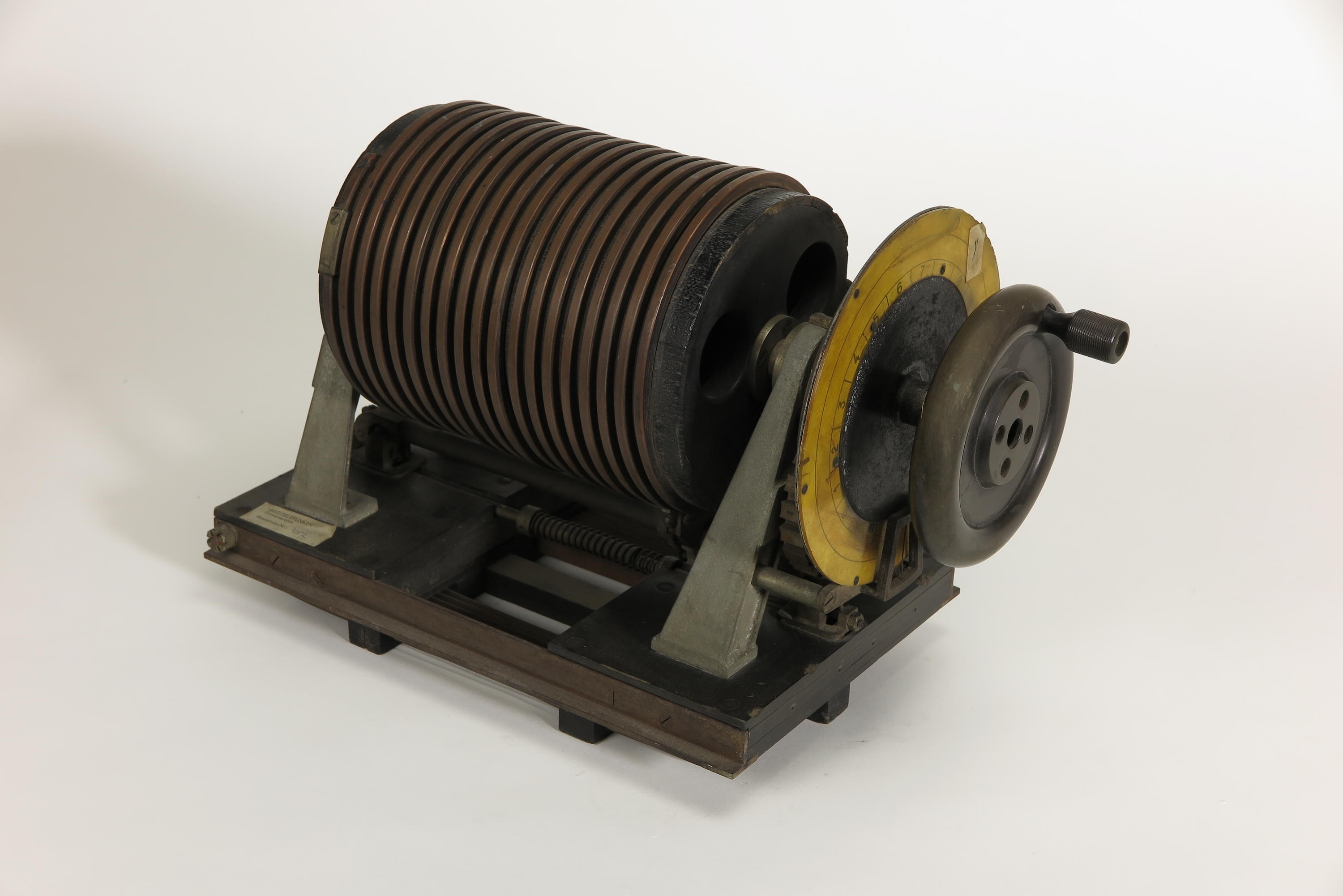 Variometer und Festinduktivität; Zubehör für Telefunken Funkstation (Deutsches Technikmuseum CC BY)
