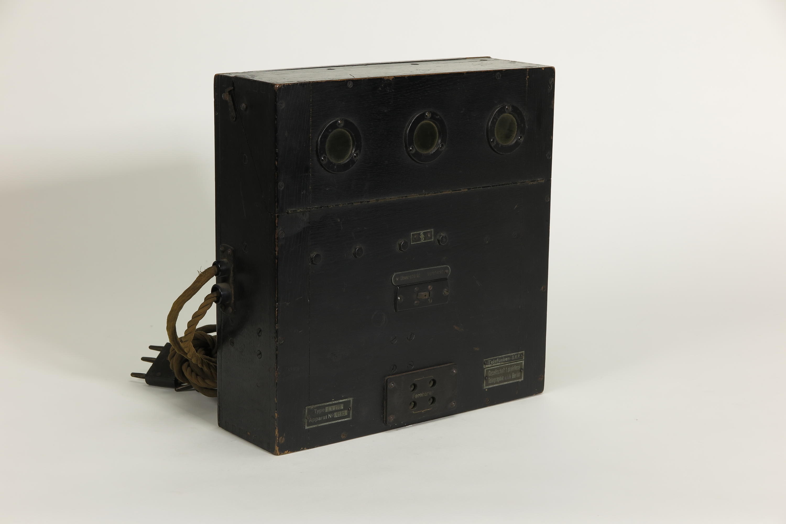 Dreiröhren-Niederfrequenzverstärker Telefunken E.V. 176 (Deutsches Technikmuseum CC BY)
