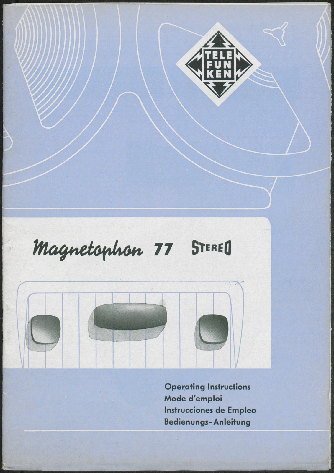 Bedienungsanleitung: Bedienungsanleitung Magnetophon 77 (Stiftung Deutsches Technikmuseum Berlin CC0)