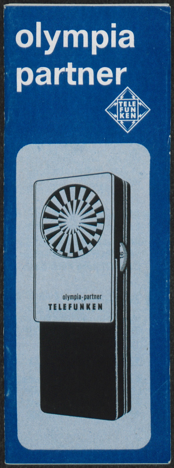 Bedienungsanleitung: Bedienungsanleitung Telefunken olympia partner (Stiftung Deutsches Technikmuseum Berlin CC0)