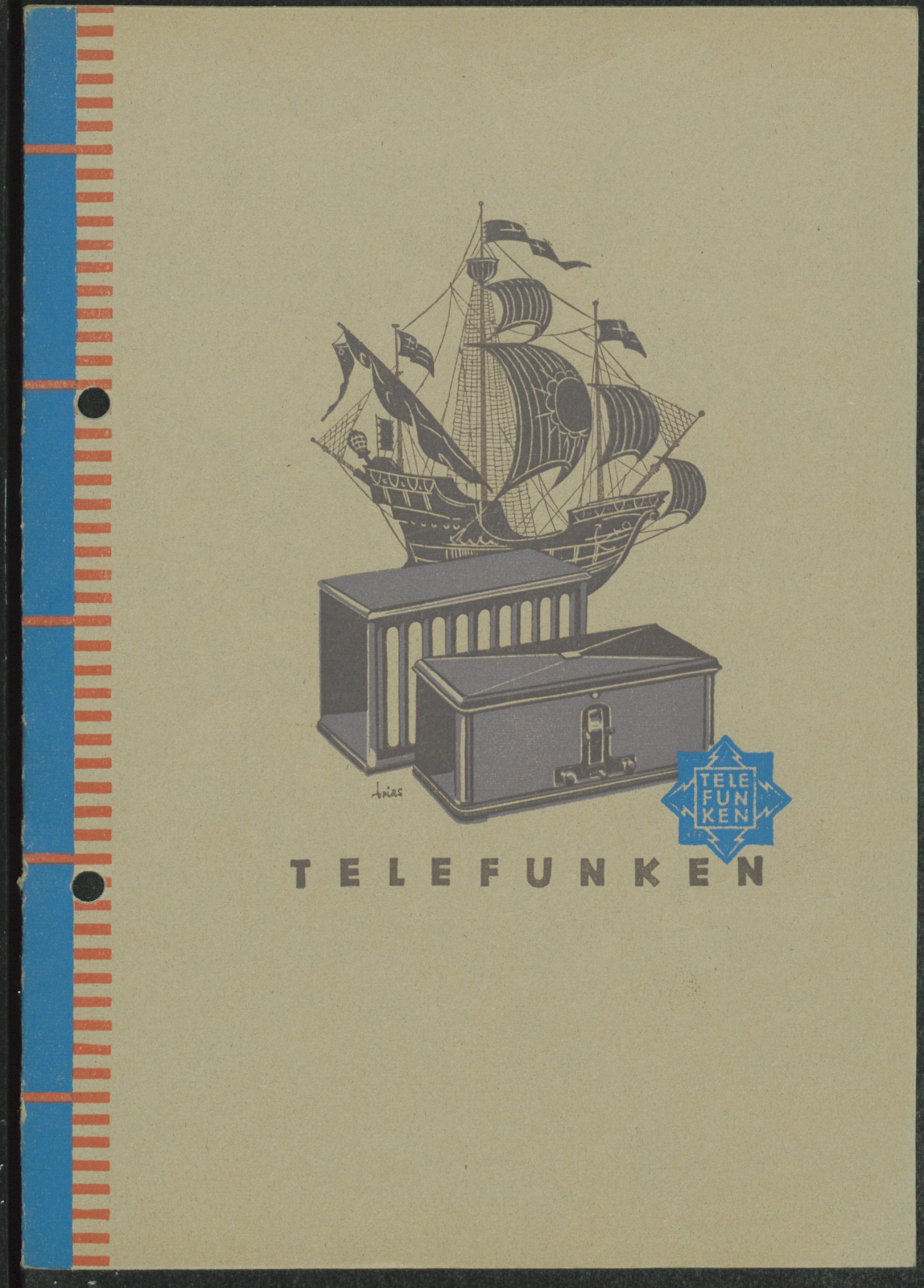 Werbeprospekt: Telefunken; Das ist der weltbekannte Telefunken 40 W - Spezial (Stiftung Deutsches Technikmuseum Berlin CC0)