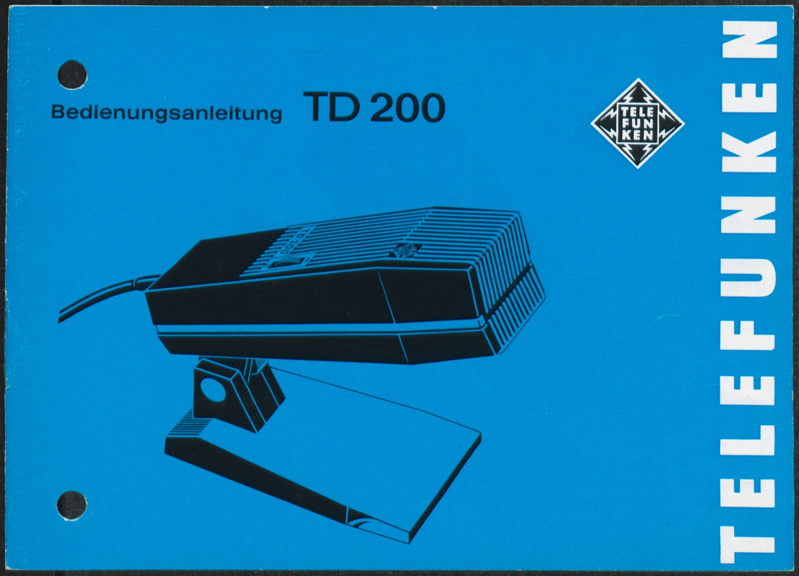 Bedienungsanleitung: Bedienungsanleitung TD 200 (Stiftung Deutsches Technikmuseum Berlin CC0)
