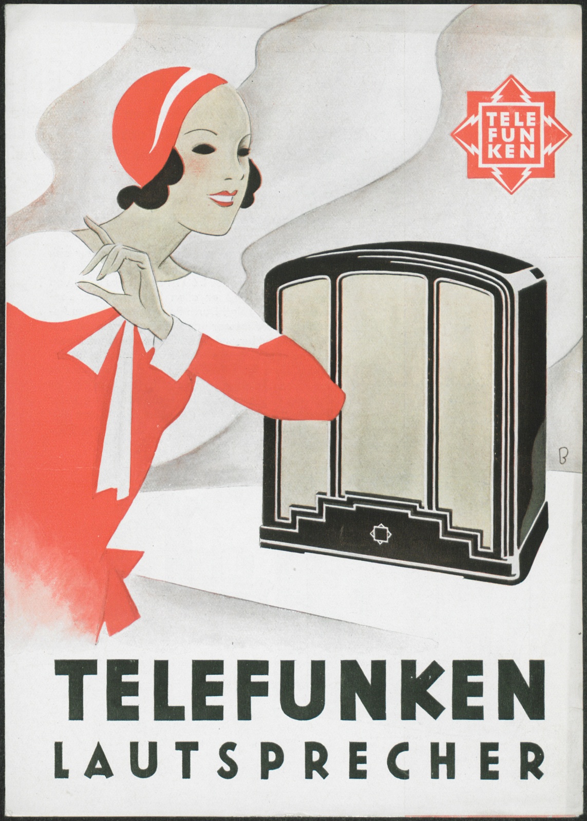 Werbeprospekt: Telefunken Lautsprecher (Stiftung Deutsches Technikmuseum Berlin CC0)