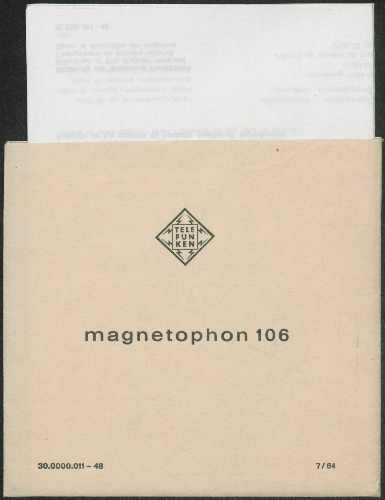 Schaltbild: Magnetophon 106 (Stiftung Deutsches Technikmuseum Berlin CC0)