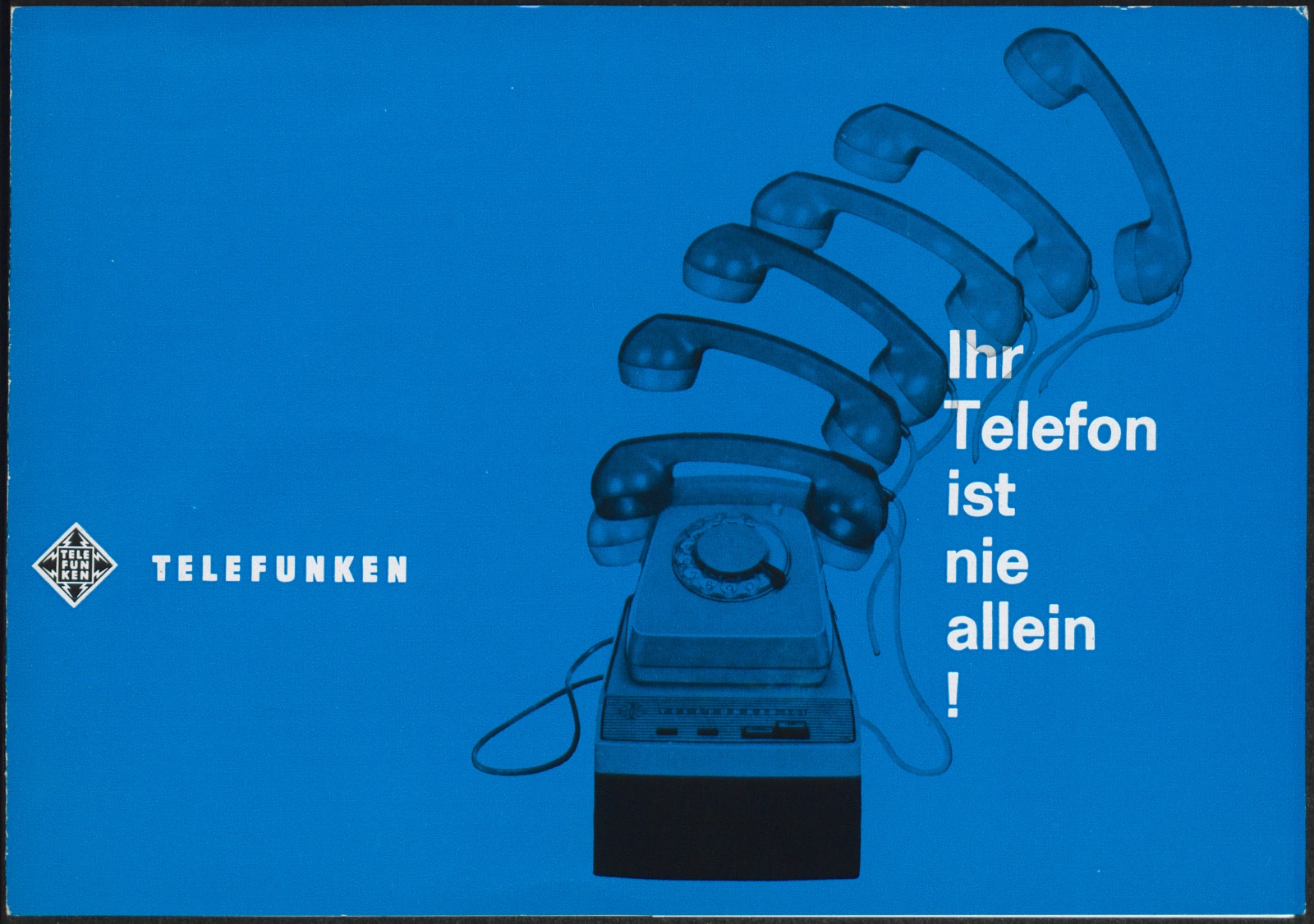 Werbeprospekt: Ihr Telefon ist nie allein! (Stiftung Deutsches Technikmuseum Berlin CC0)