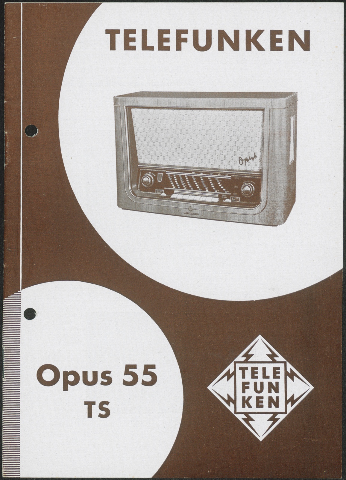 Bedienungsanleitung: Telefunken Opus 55 TS (Stiftung Deutsches Technikmuseum Berlin CC0)