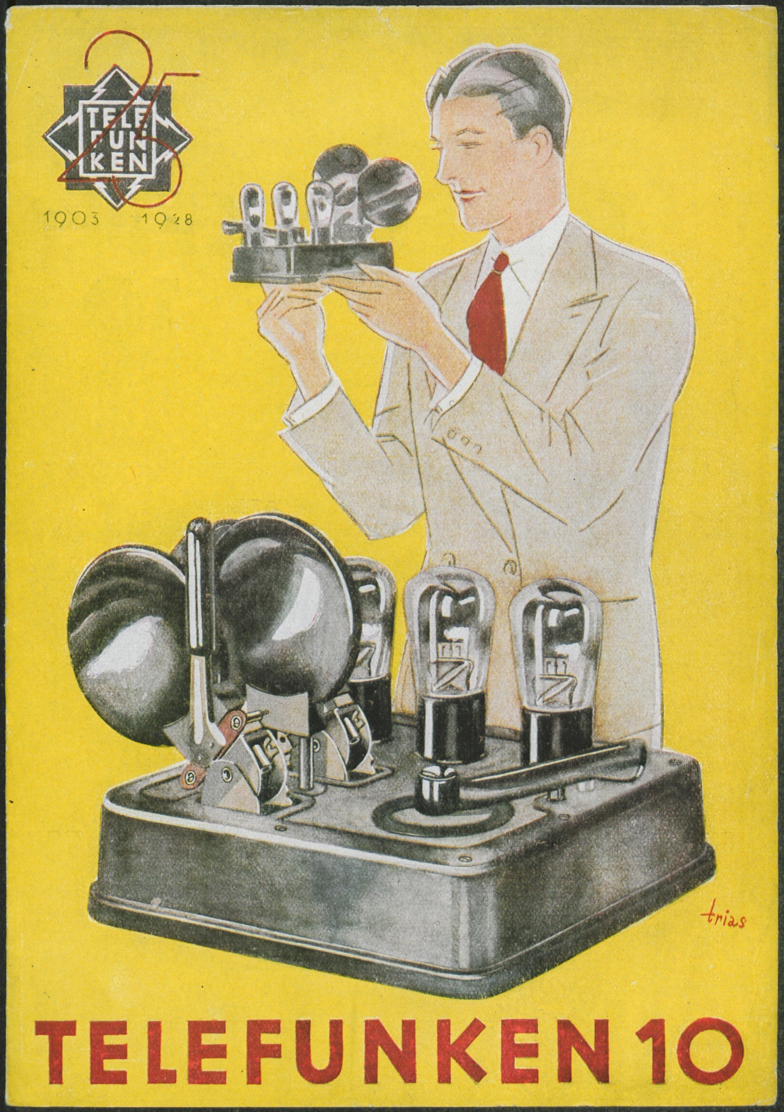 Werbeprospekt: Telefunken 10 (Stiftung Deutsches Technikmuseum Berlin CC0)
