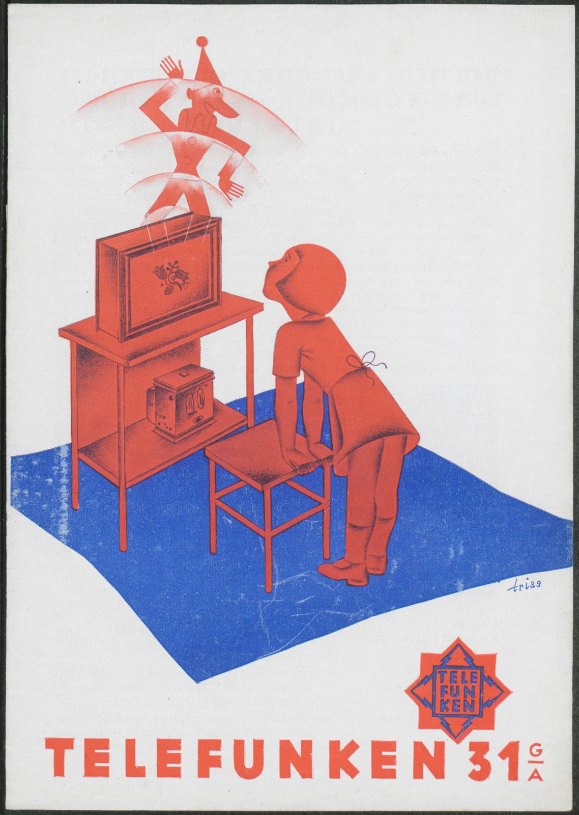 Werbeprospekt: Telefunken 31 G / A (Stiftung Deutsches Technikmuseum Berlin CC0)