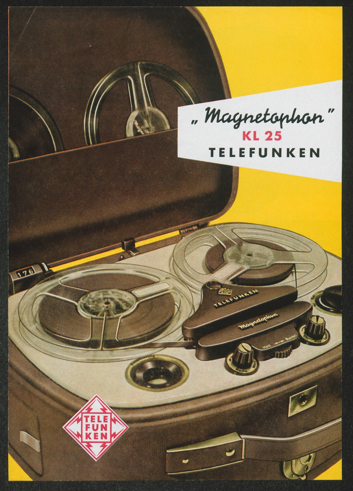 Werbeprospekt: Magnetophon KL 25 Telefunken (Stiftung Deutsches Technikmuseum Berlin CC0)