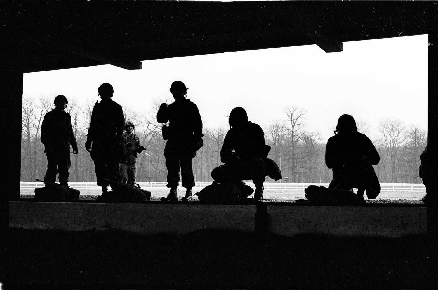 s/w-Fotografie: Schießplatz Keerans Range der U.S. Army Berlin Brigade in Berlin-Zehlendorf (AlliiertenMuseum/U.S. Army Photograph Public Domain Mark)