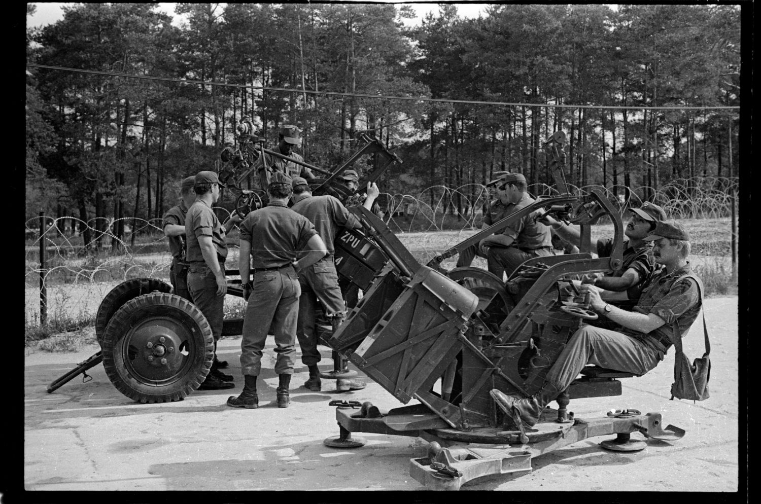 s/w-Fotografie: Militärische Ausbildung der U.S. Army Berlin Brigade (AlliiertenMuseum/U.S. Army Photograph Public Domain Mark)